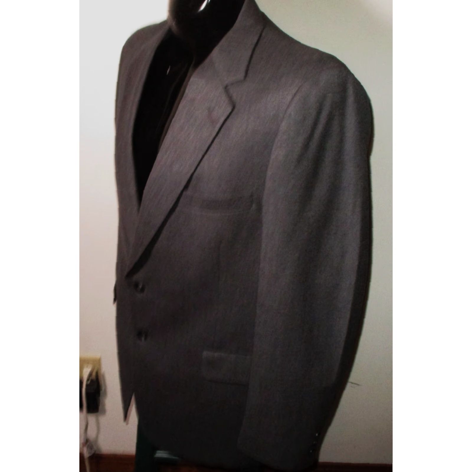 Vintage ATWOOD Suit Men Size 40R 36X30 Gray 100% Wool 3 Pc Size 40R - 5 Thumbnail