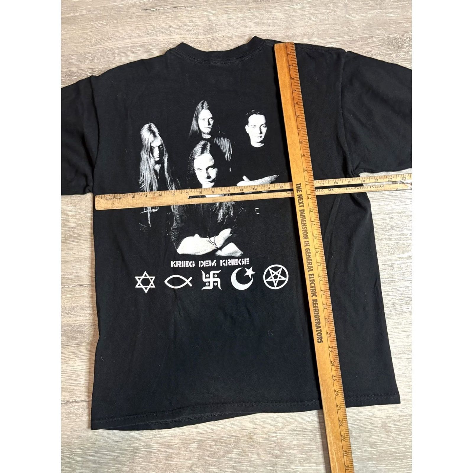 Anvil VINTAGE Carcass Shirt Mens M Black Carcass Krieg Dem Krieg Metal Band T-Shirt Size US M / EU 48-50 / 2 - 5 Thumbnail