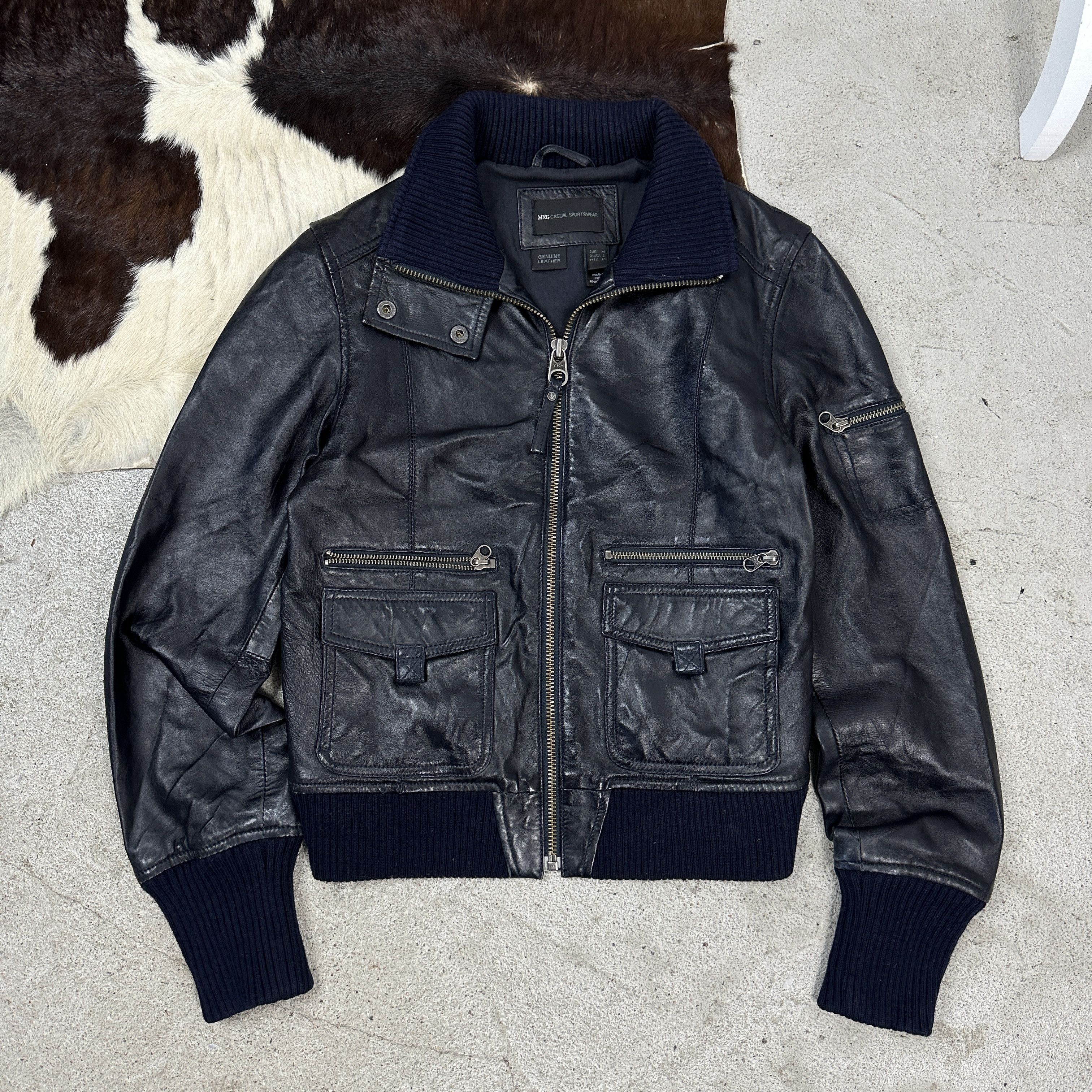 Vintage Vintage Biker Leather Jacket Size US S / EU 44-46 / 1 - 2 Thumbnail