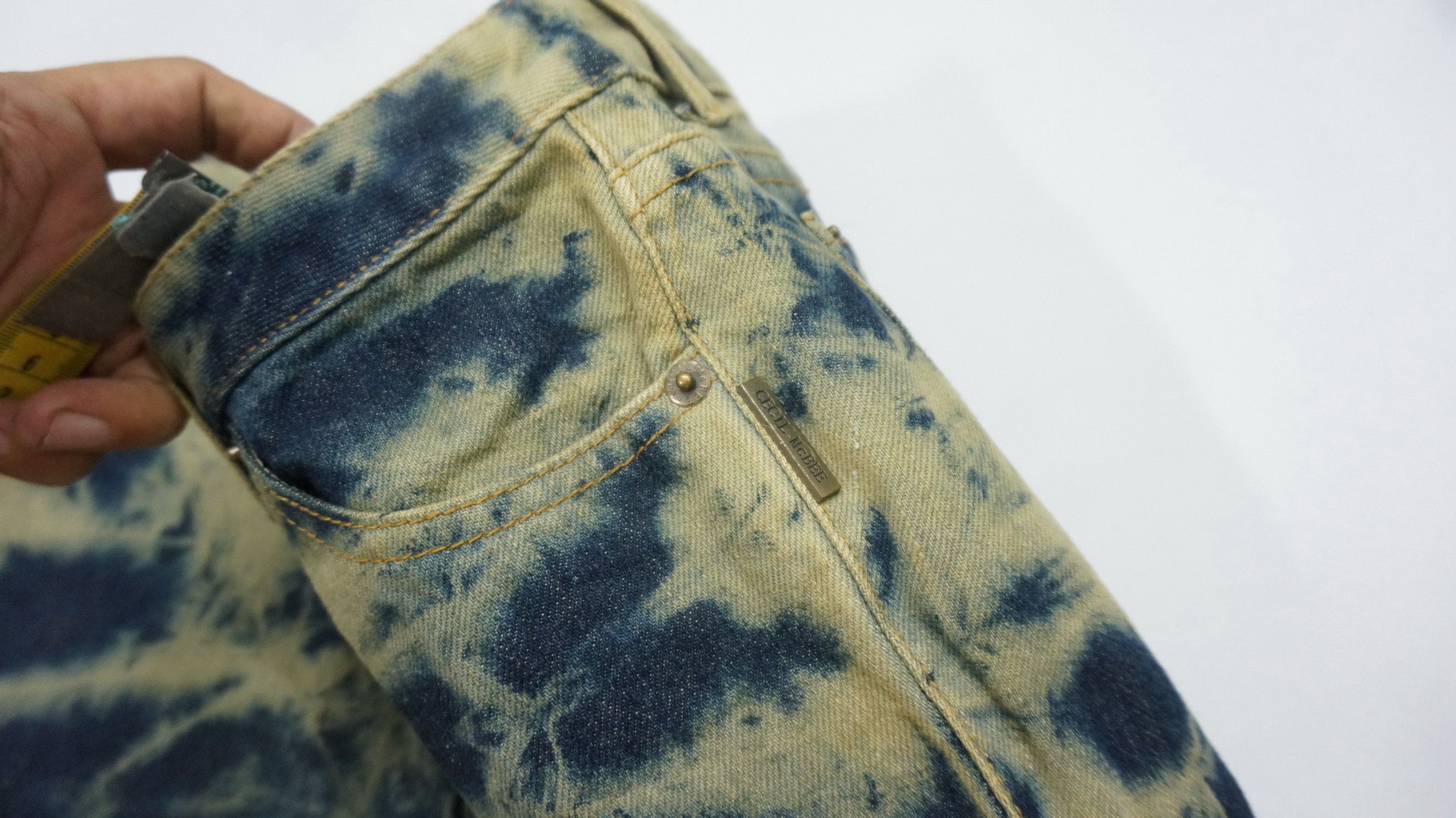Japanese Brand 🔥 Cecil McBee Acid Wash Flared Women's Jeans Size 27" / US 4 / IT 40 - 10 Thumbnail