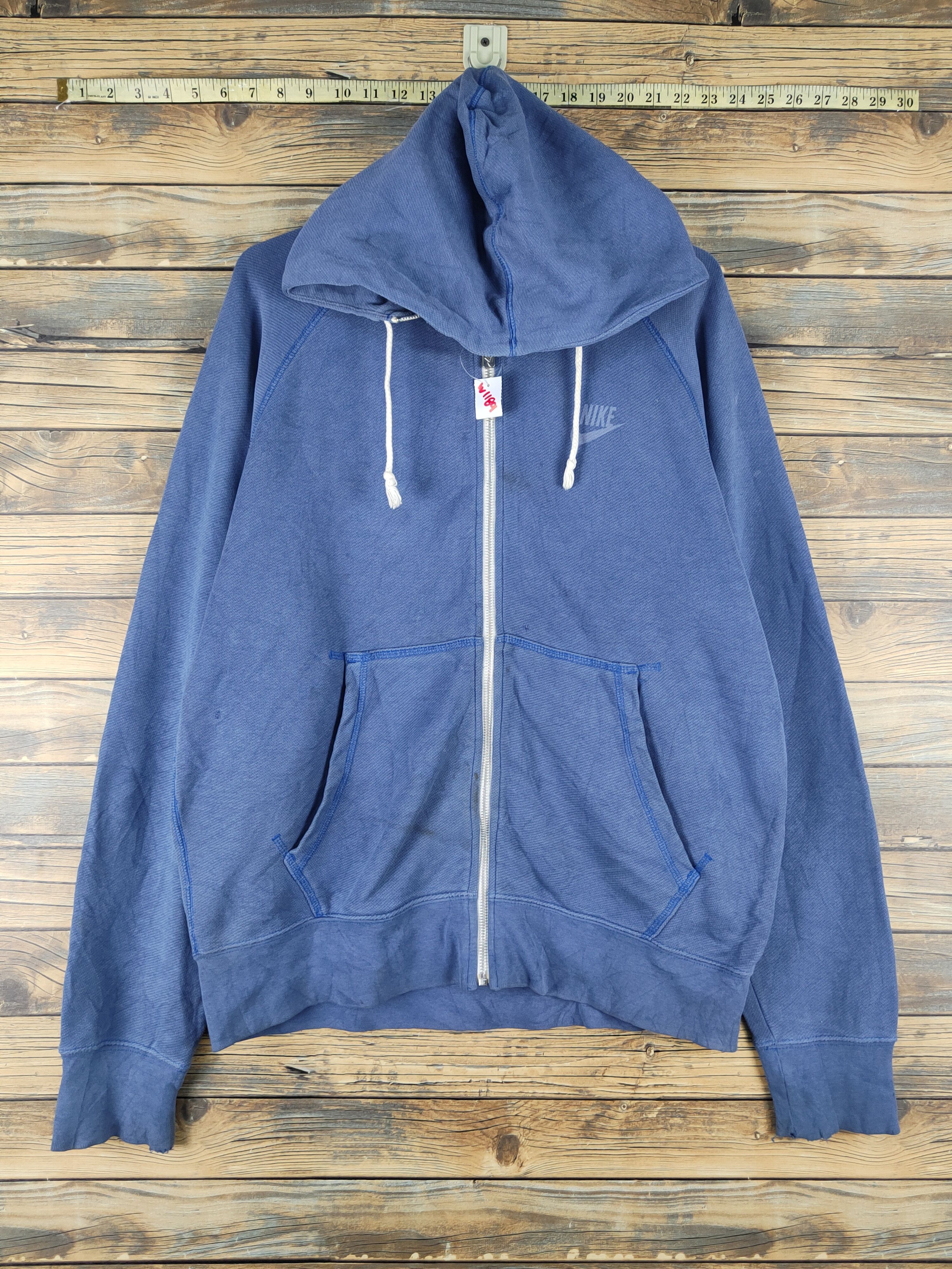 Nike Nike vintage Blue Hoodie Sweaters #W1189 Size US L / EU 52-54 / 3 - 1 Thumbnail