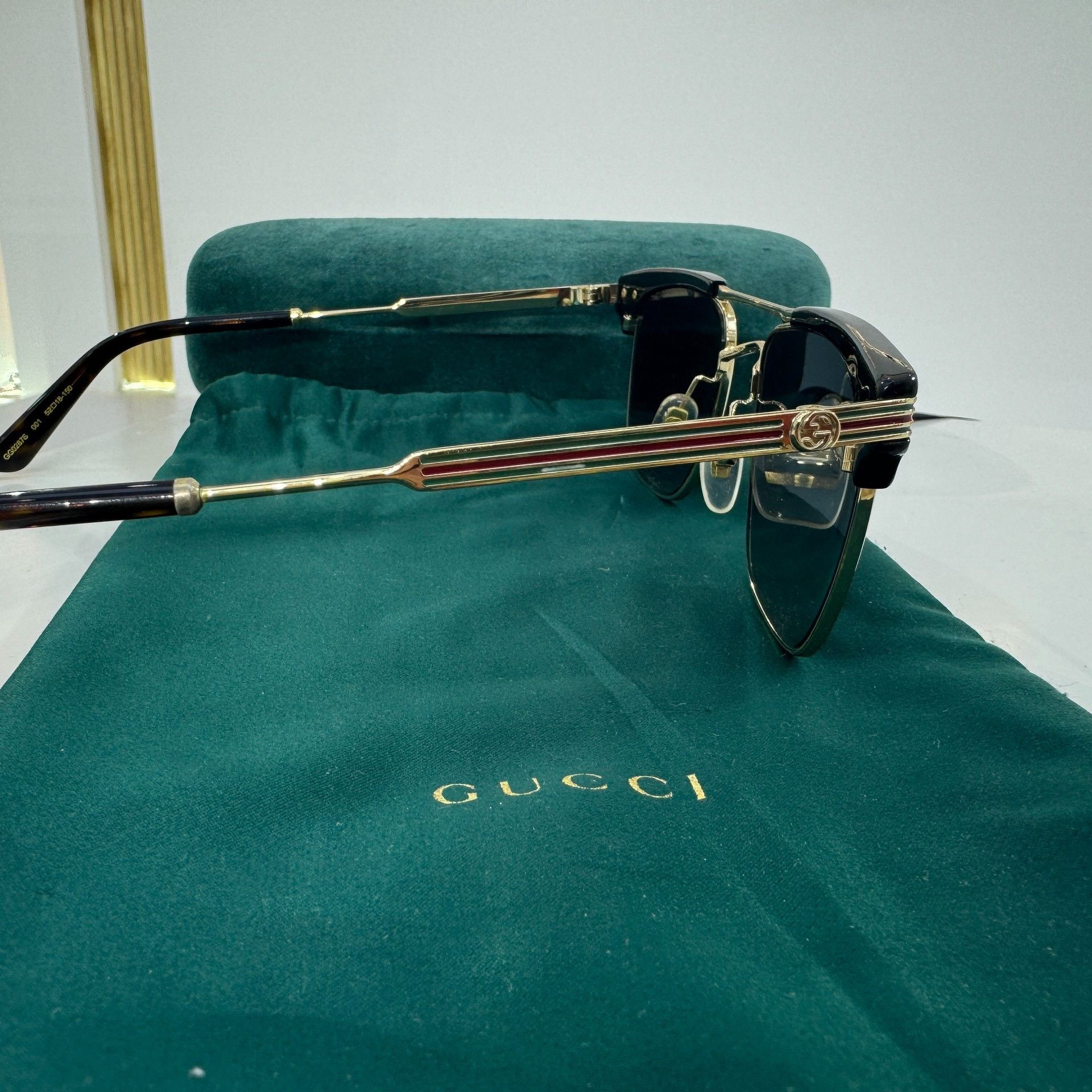 Gucci GUCCI Gucci gray pilot metal frame square frame square fram Size ONE SIZE - 6 Thumbnail