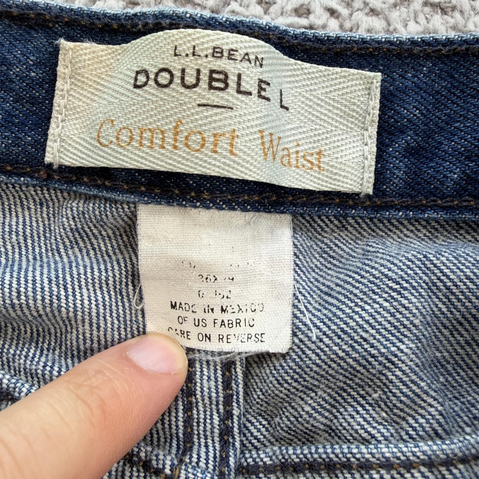 L.L. Bean LL Bean Double L Comfort Waist Jeans Mens 36x29 Blue Denim Size US 36 / EU 52 - 5 Thumbnail