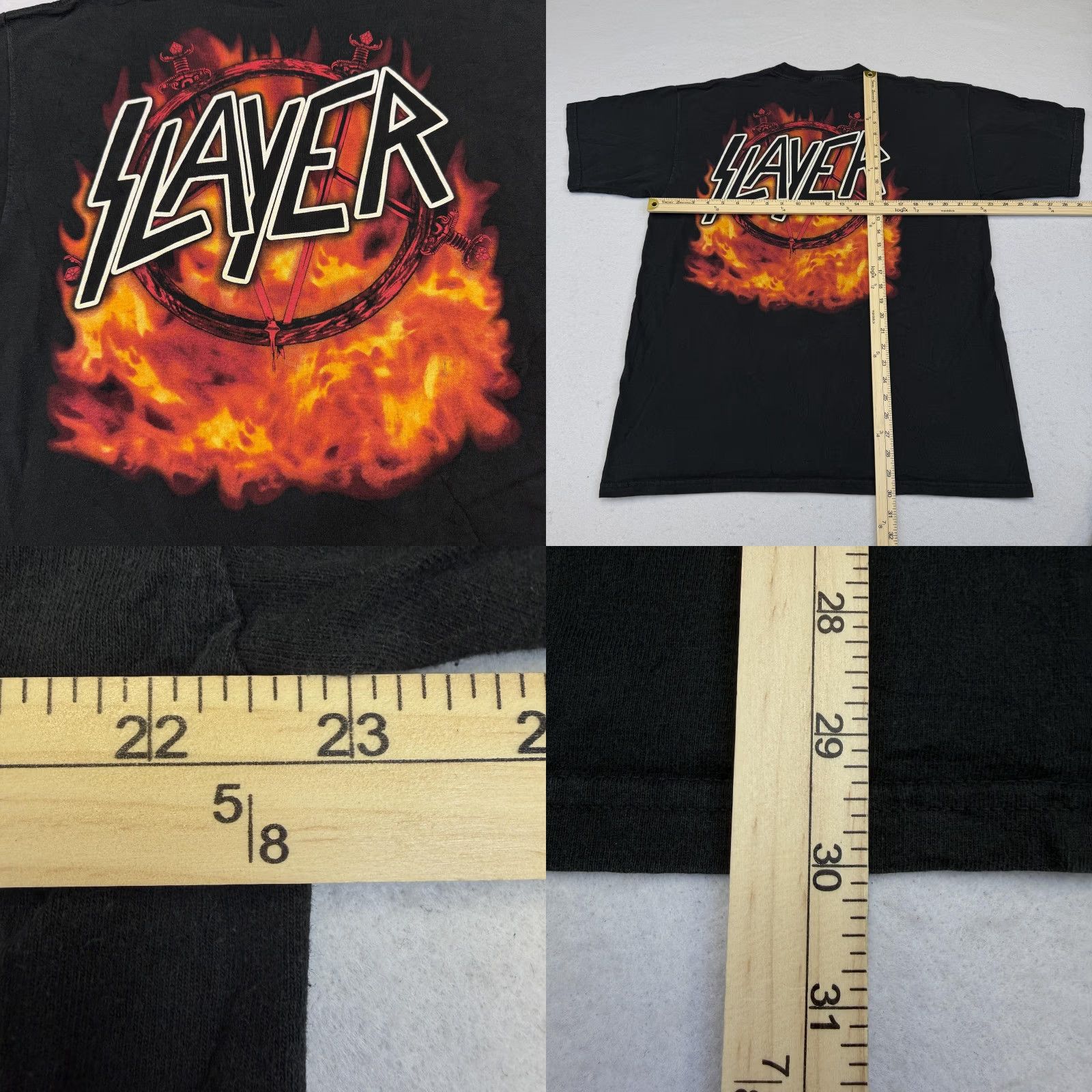 Roots VTG Slayer Demon Root of Evil Men's XL Tour Tee Winterland EUC Crew Neck Multicolor 1996 Licensed GRAIL Green Demon: AOP Root of Evil 1996 Size US XL / EU 56 / 4 - 9 Thumbnail
