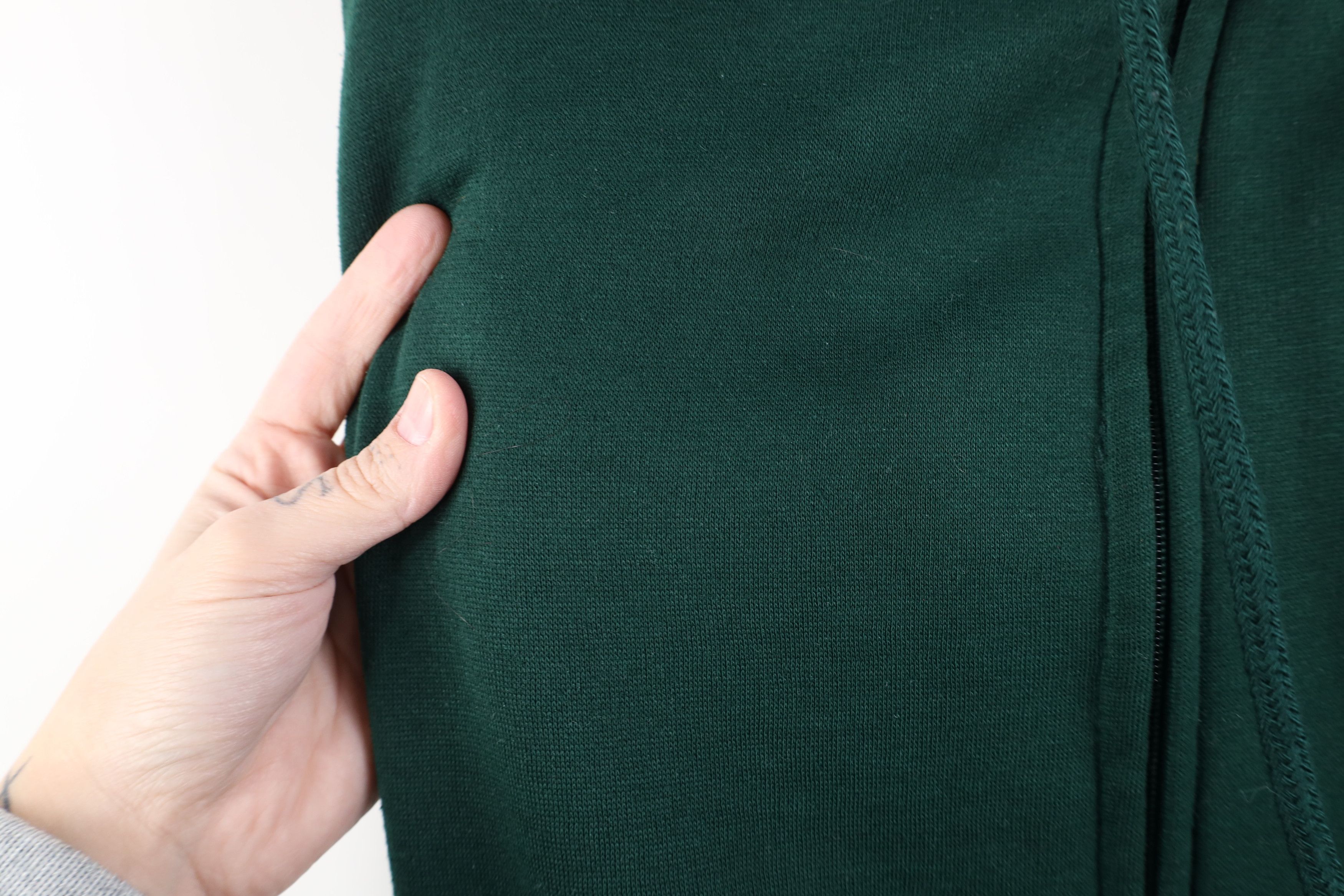 Vintage Vintage 90s Streetwear Hoodie Sweatshirt Hunter Green Size US XL / EU 56 / 4 - 5 Thumbnail