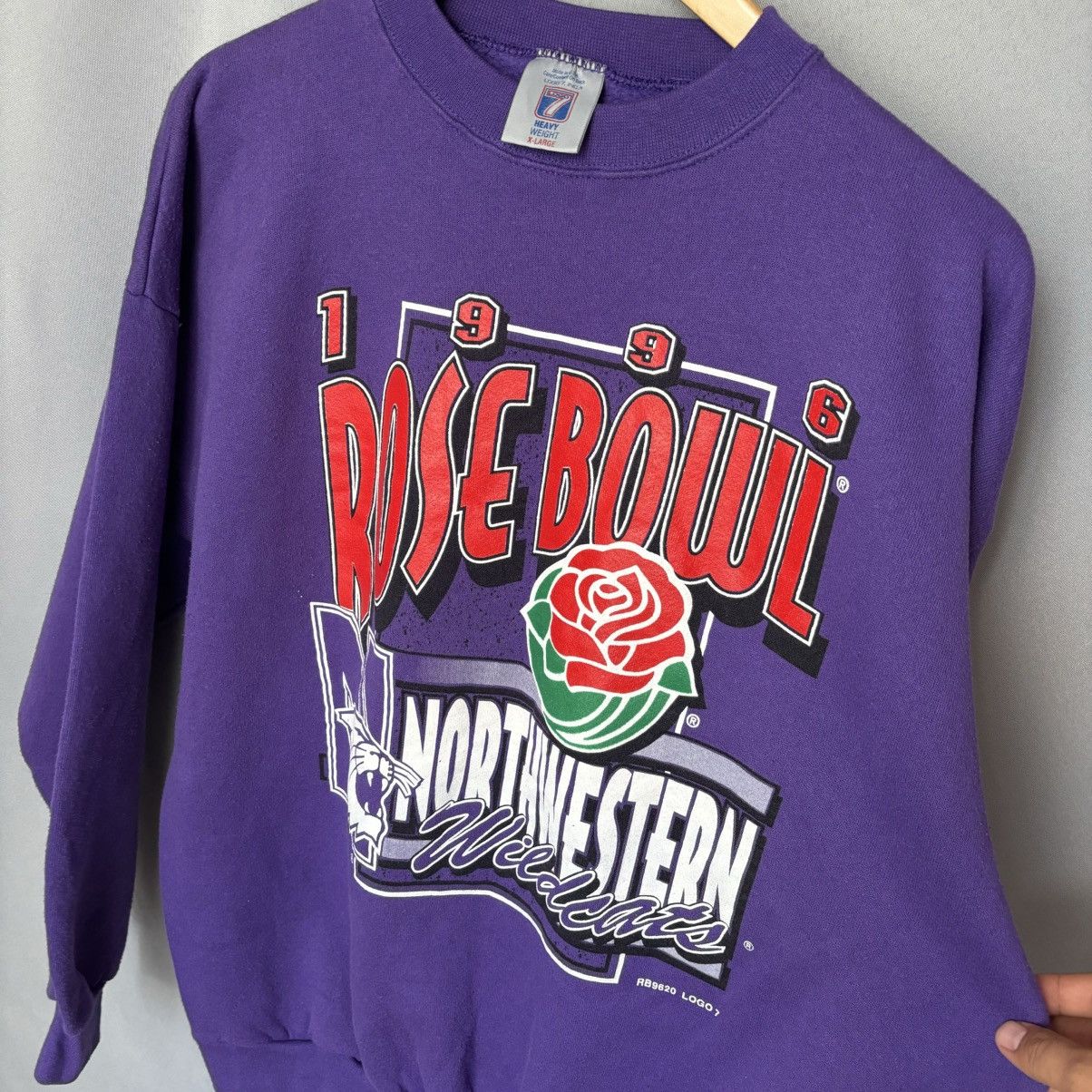 Vintage Northwestern Rose Bowl 1996 sweatshirt vintage rare xl Size US XL / EU 56 / 4 - 4 Thumbnail