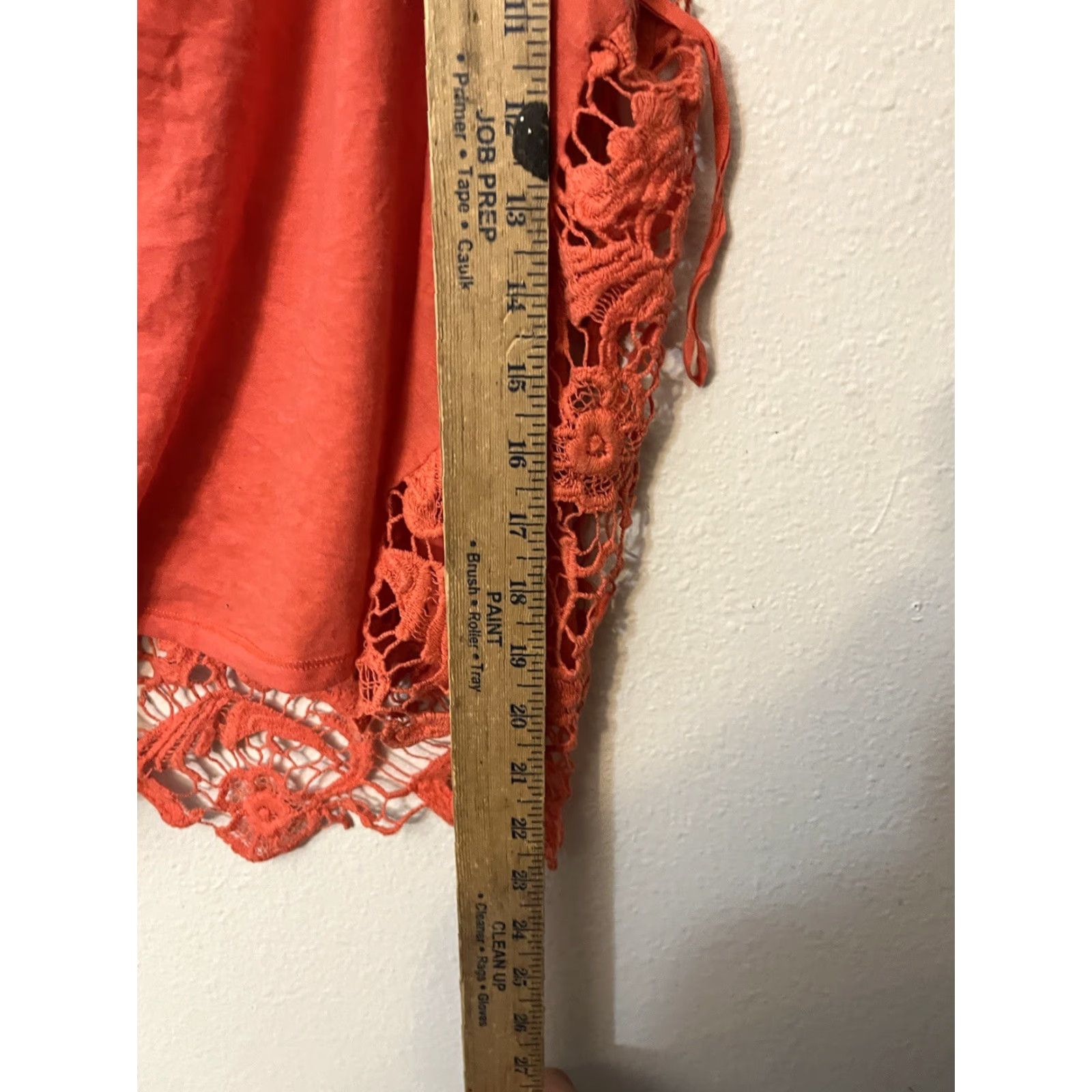 Aeropostale Aeropostale Tank Top Women XL Crochet Lace Sheer Sleeveless Boho Festival Orange Size XL / US 12-14 / IT 48-50 - 4 Thumbnail