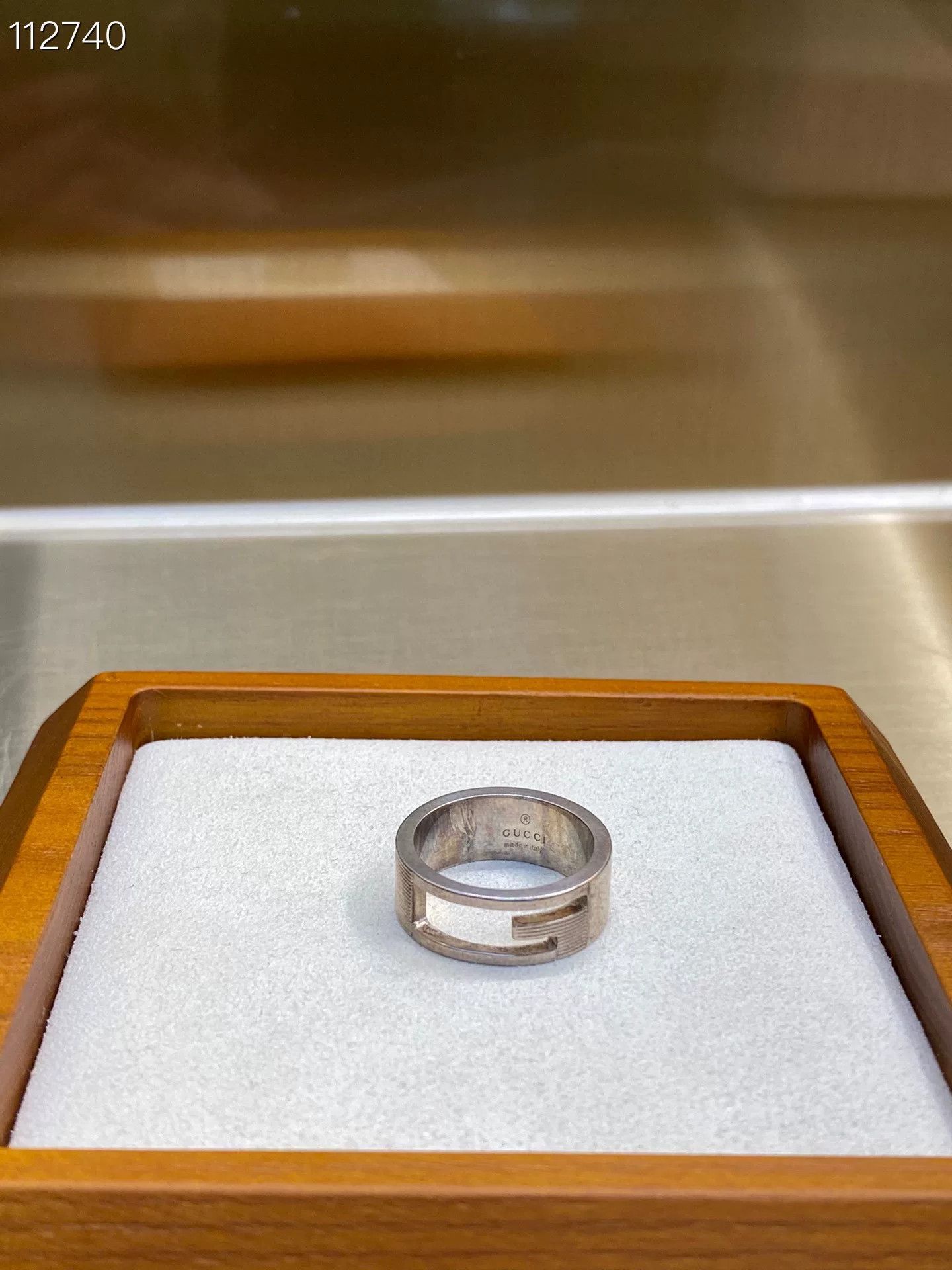 Gucci Gucci 925 Silver Ring Size 55 Size ONE SIZE - 1 Thumbnail
