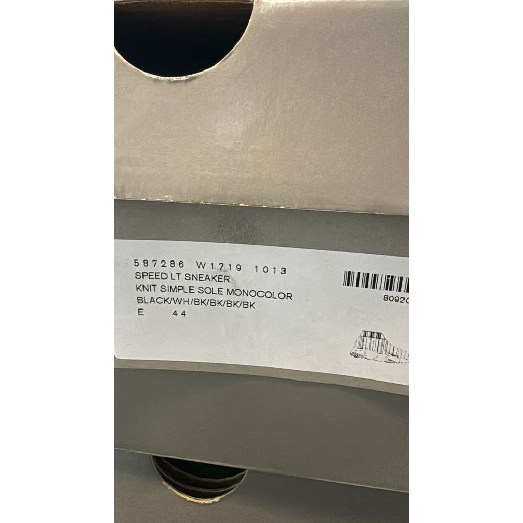 Balenciaga o1rshd1 New Rec.Knit Speed LT Sneakers in Black Size US 11 / EU 44 - 21 Thumbnail