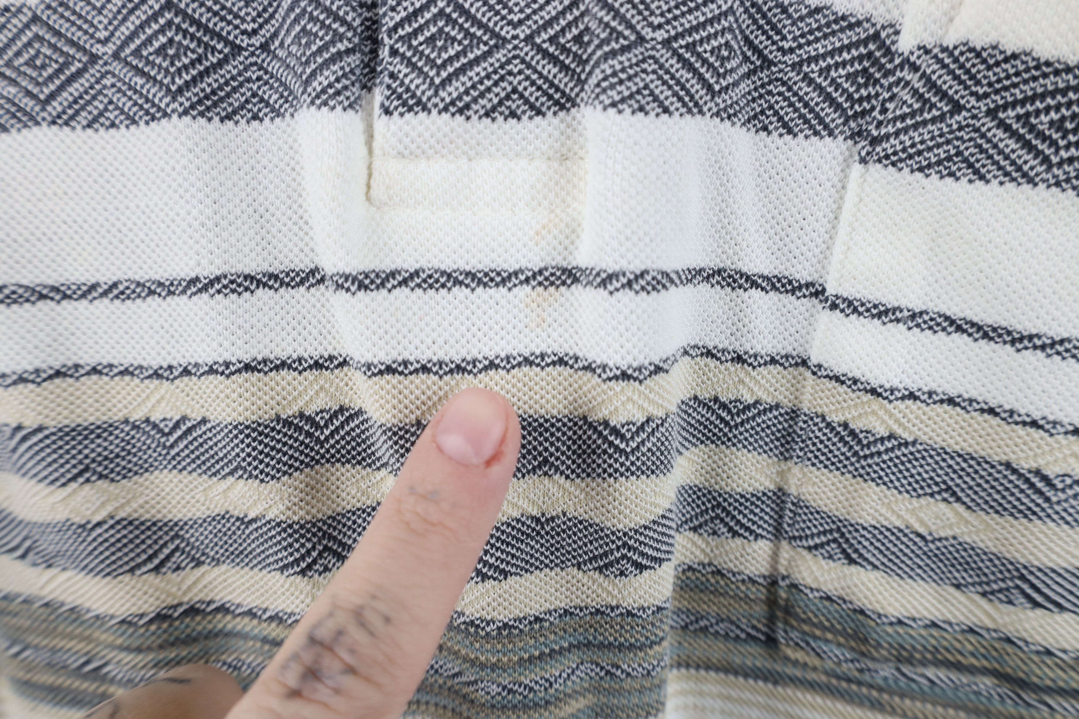 Vintage Vintage 90s Streetwear Fair Isle Striped Knit Polo Shirt Size US M / EU 48-50 / 2 - 7 Thumbnail