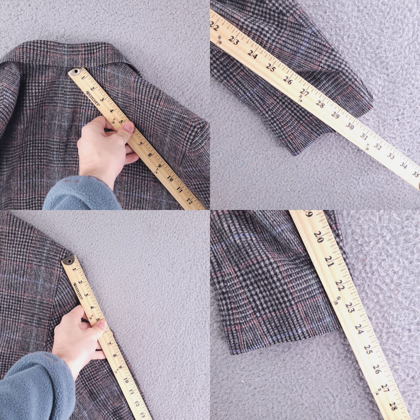Vintage Miller & Rhoads Blazer Mens 40 Brown Wool Tweed Coat Jacket Size 42R - 8 Thumbnail