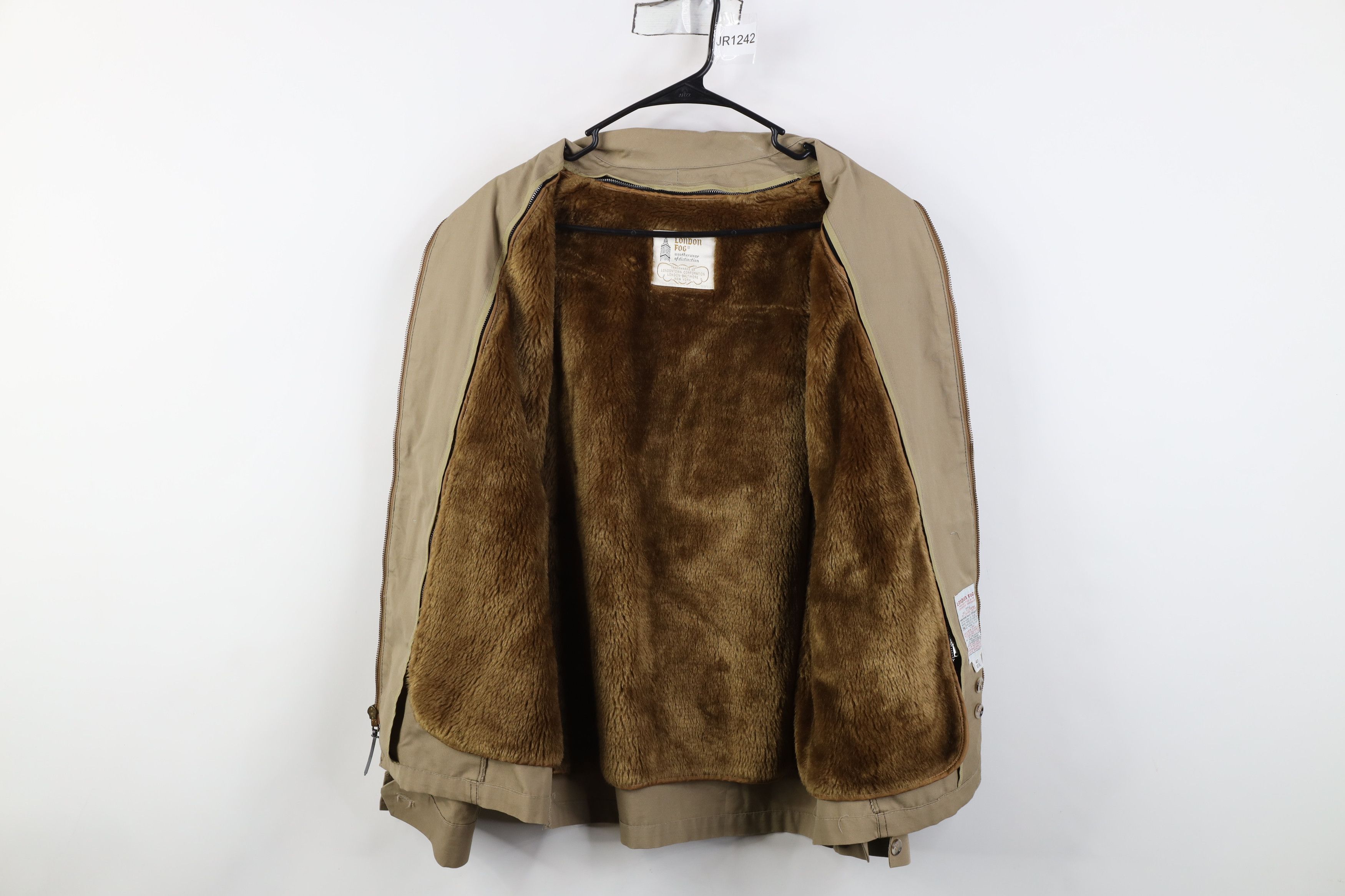 Vintage Vintage 70s Streetwear Full Zip Bomber Jacket Beige USA Size US XL / EU 56 / 4 - 11 Thumbnail