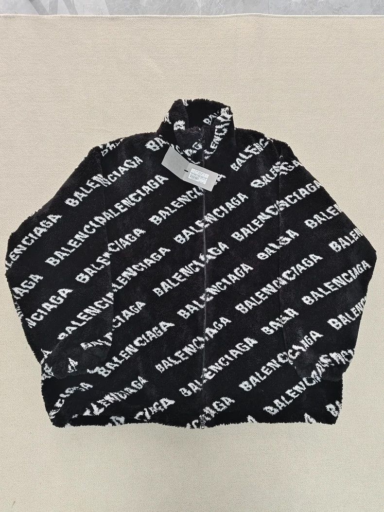 Balenciaga Balenciaga Full of bullet screen teddy lambswool black and Size XXS / US 00 / IT 34 - 1 Thumbnail