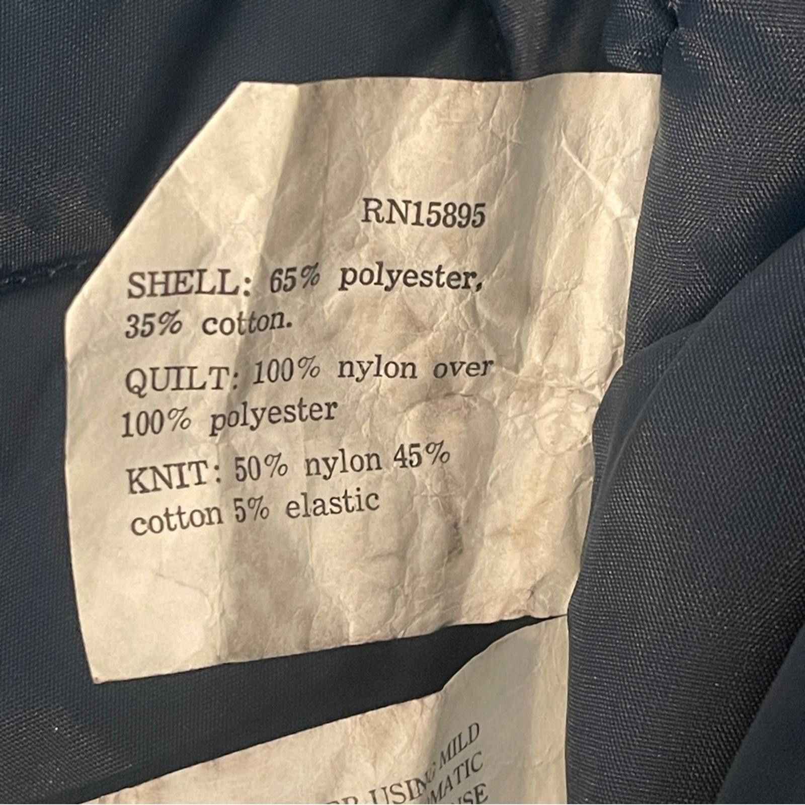 Other Vintage Barry Dolan Mens Black Quilted Bomber Jacket size 48 Size US XL / EU 56 / 4 - 5 Thumbnail