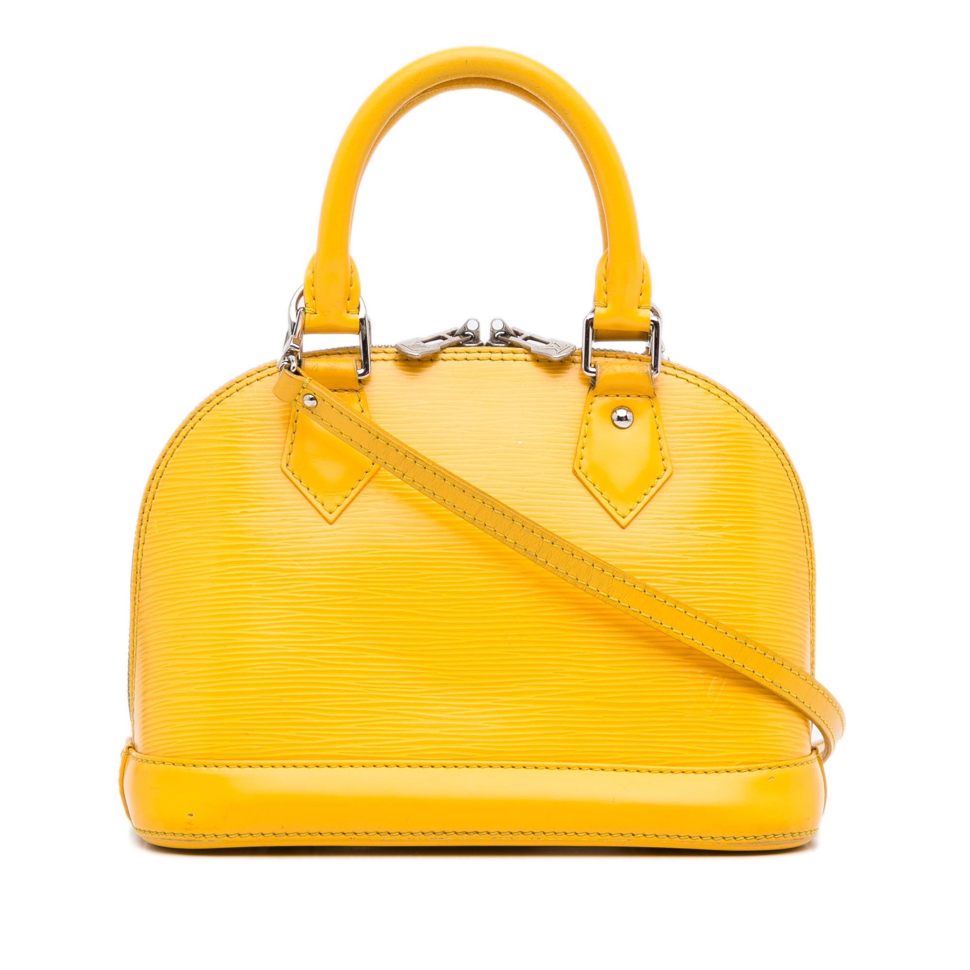 Louis Vuitton Louis Vuitton Epi Alma BB Yellow Size ONE SIZE - 1 Thumbnail