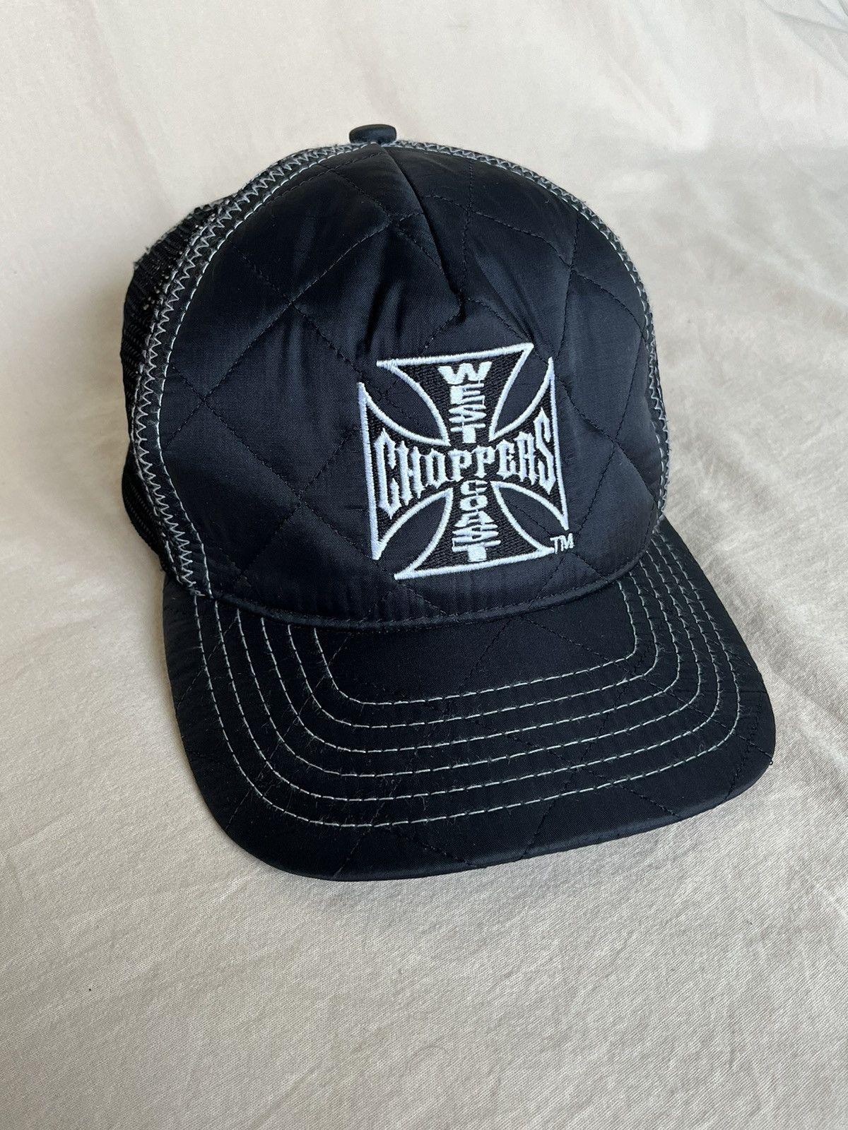 West Coast Choppers West Coast Choppers Quilted Trucker Hat Cap Size ONE SIZE - 1 Thumbnail