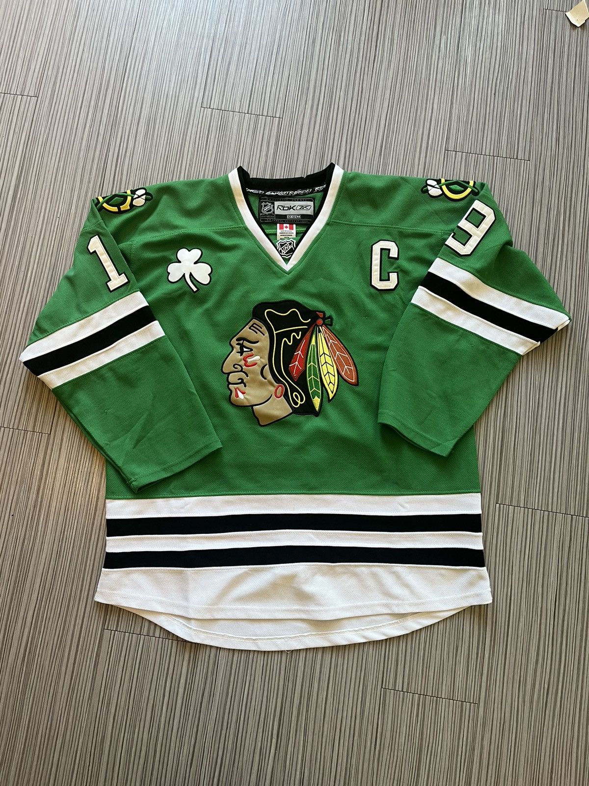 Chicago blackhawks jersey green online