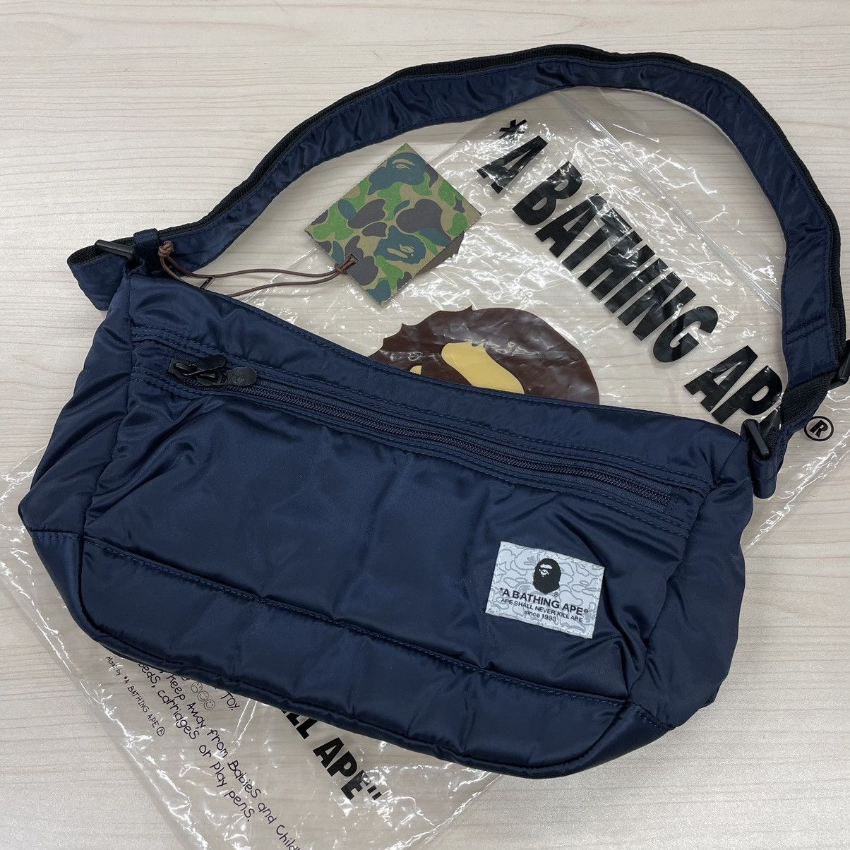 Bape BAPE PADDED NYLON SHOULDER BAG Grailed