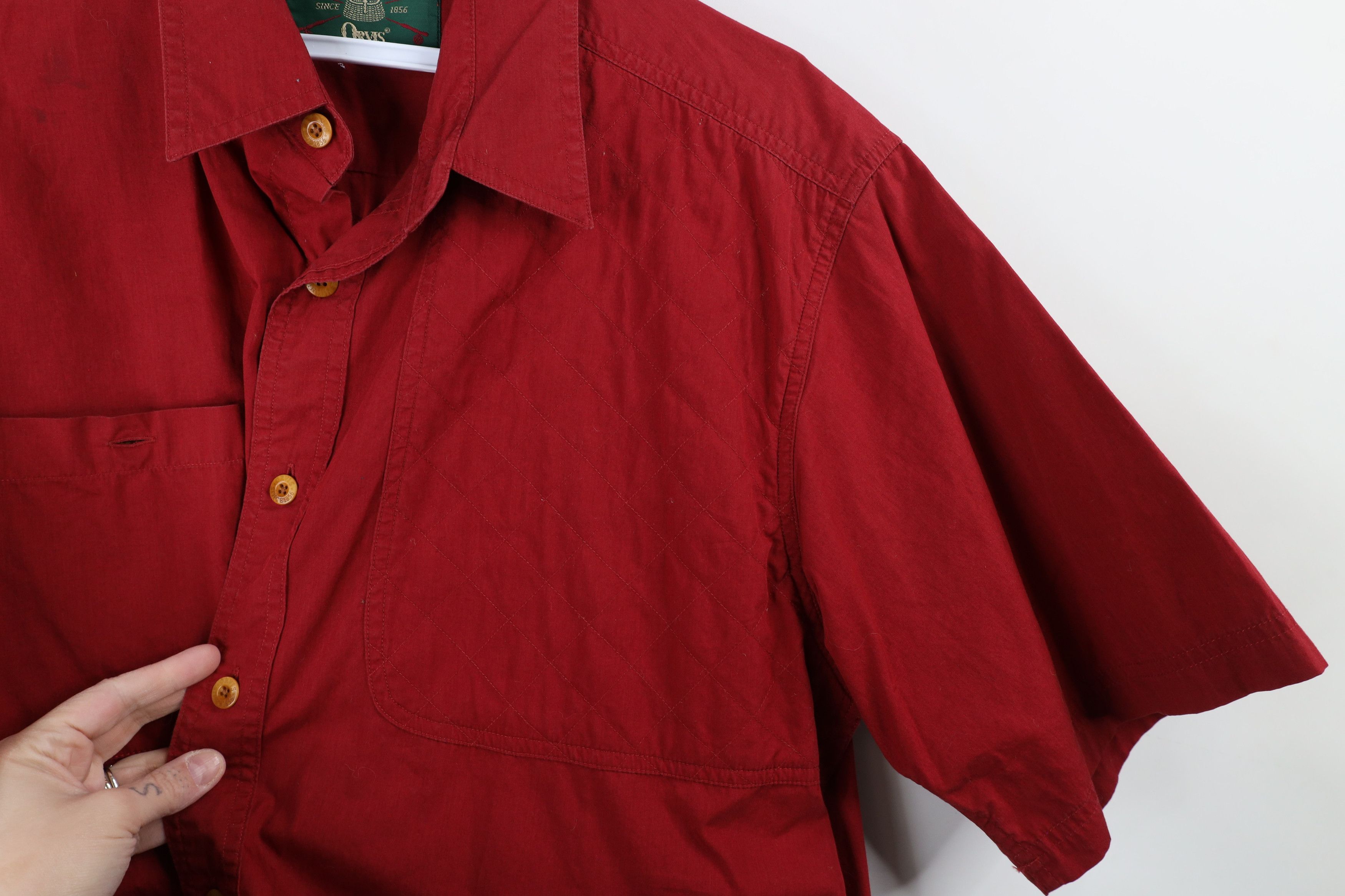 Orvis × Vintage Vintage 80s 90s Orvis Short Sleeve Shooting Button Shirt Size US M / EU 48-50 / 2 - 7 Thumbnail