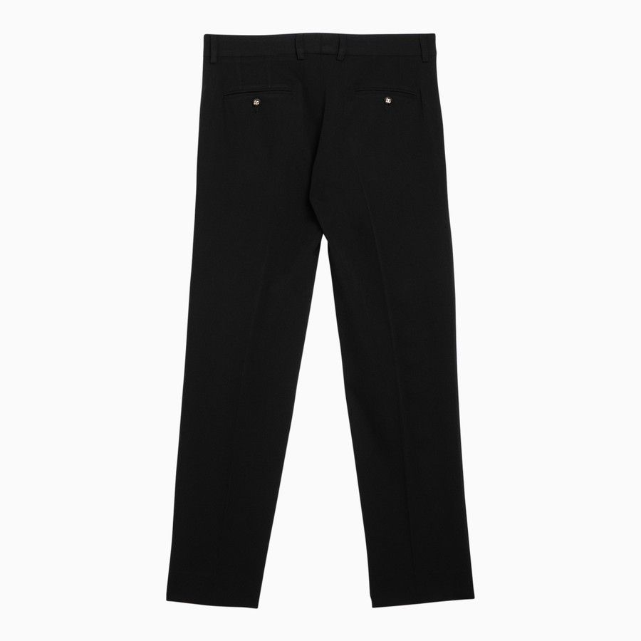 Dolce & Gabbana o1d2blof0824 Wool Trousers in Black Size 27" / US 4 / IT 40 - 2 Thumbnail