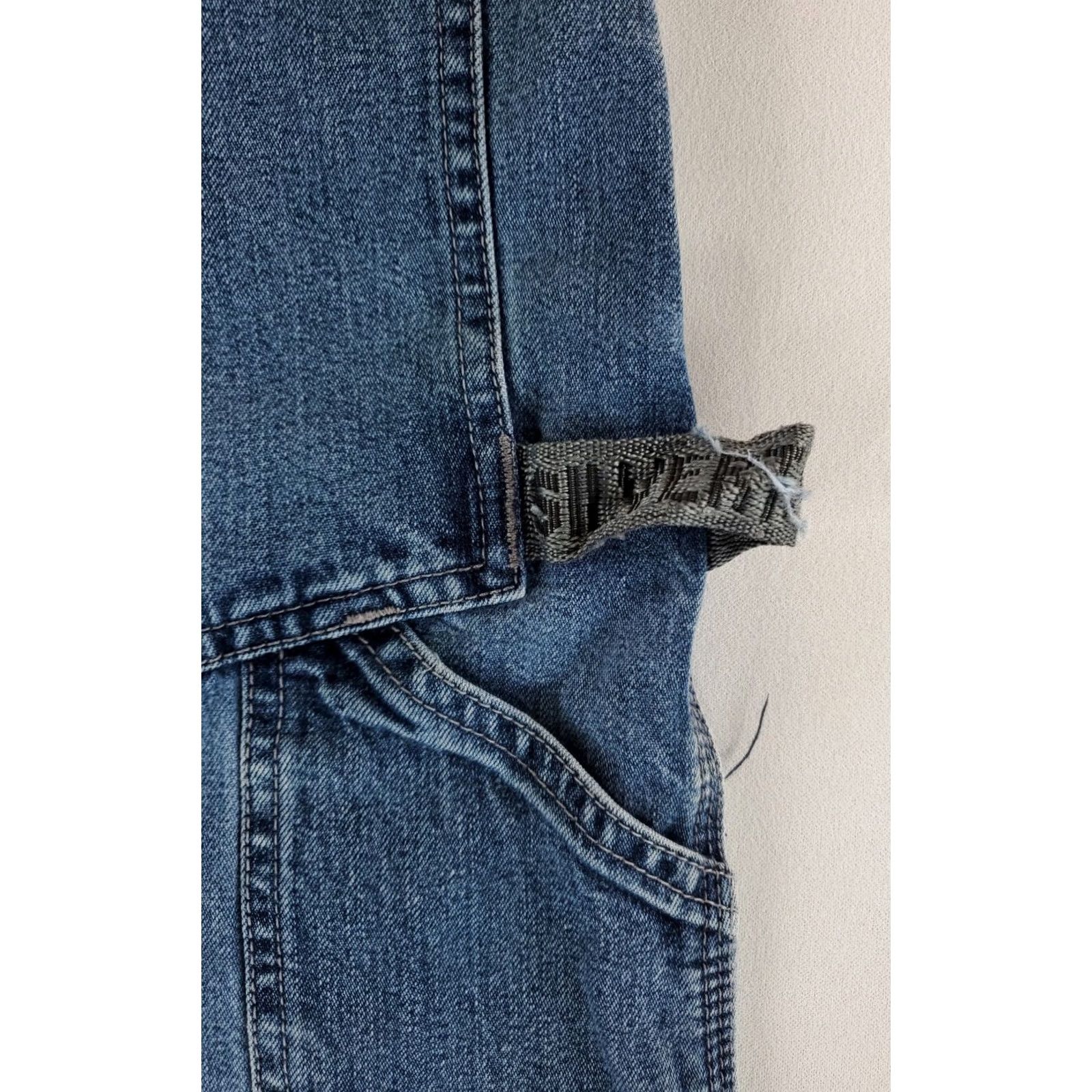 Levi's VINTAGE Levi's Silvertab Carpenter Jeans VTG 90s Blue Mens 38x32 39x30 Actual Wide-Leg Jeans Mens Blue HTWORK Size US 38 / EU 54 - 4 Thumbnail