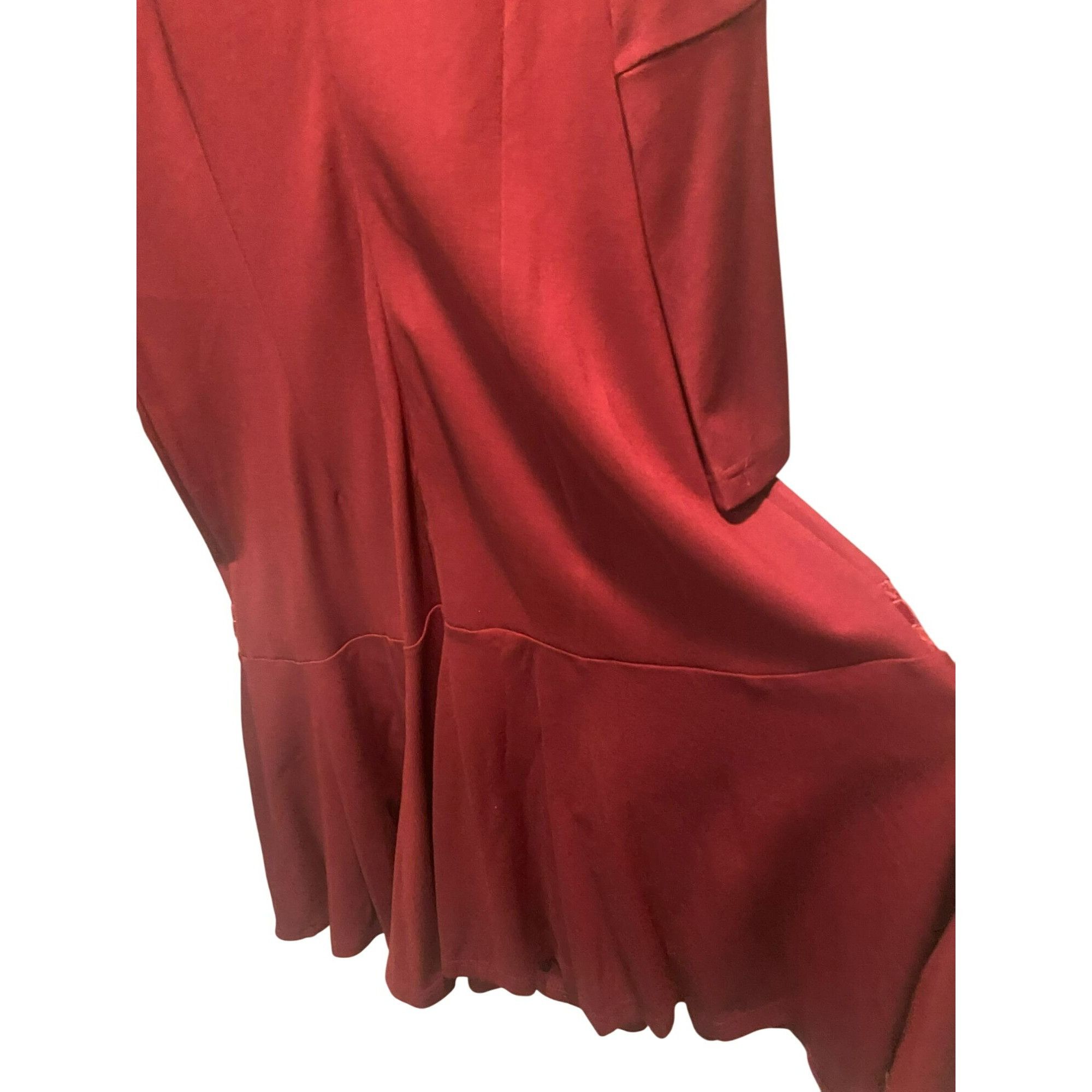 Other Suzanne Betro Womens Plus Size 1X Dress Burgundy Red Lace an Size XL / US 12-14 / IT 48-50 - 10 Thumbnail