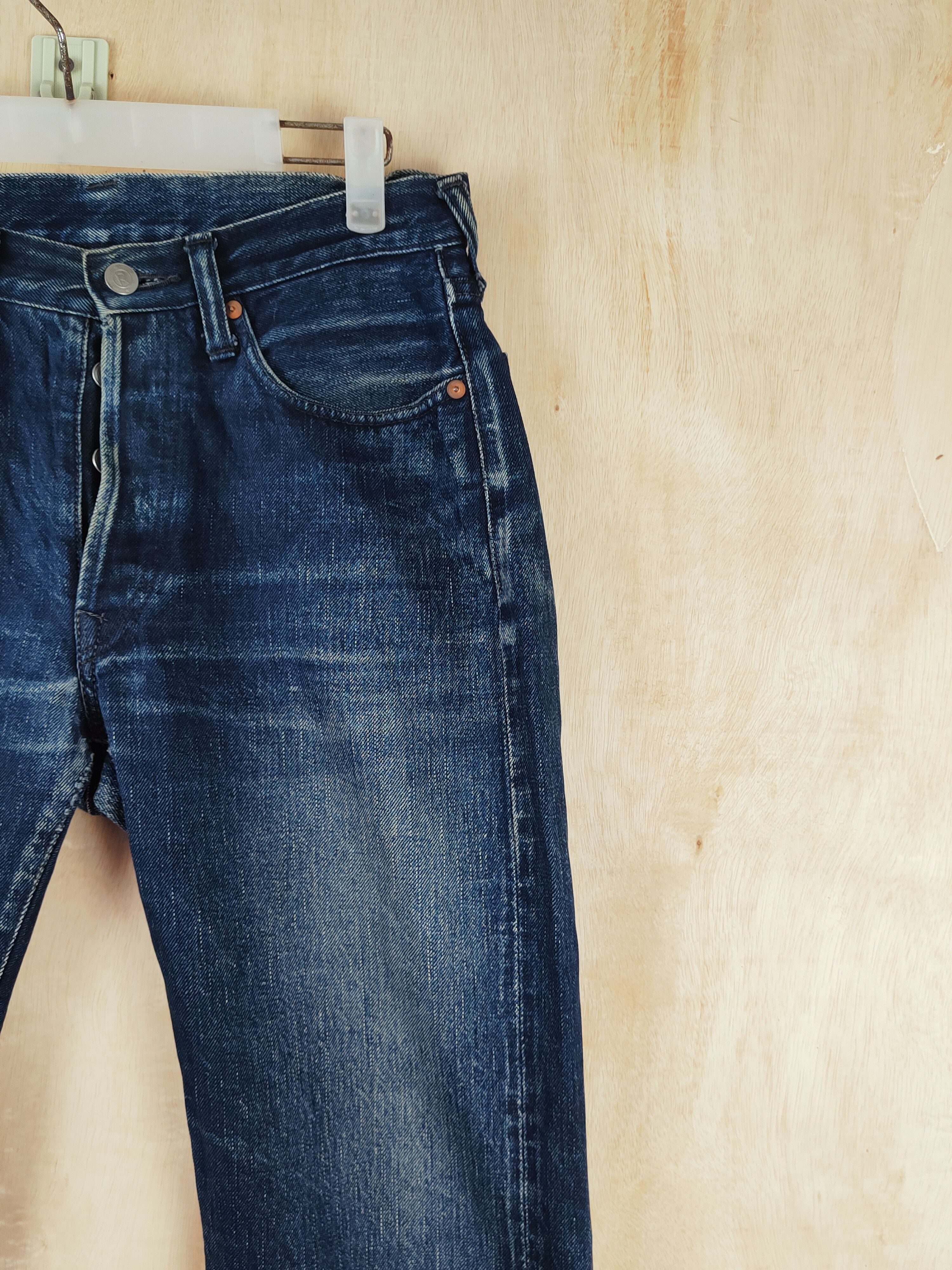45rpm DL R Dark Blue Distressed Ripped Jeans #2668 Size US 30 / EU 46 - 5 Thumbnail