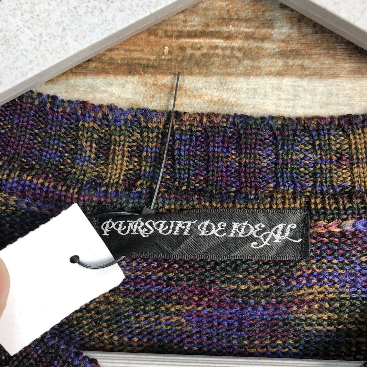 Japanese Brand Pursuft Deideal Purple Cardigan vintage Knitwear #A1679 Size M / US 6-8 / IT 42-44 - 12 Thumbnail