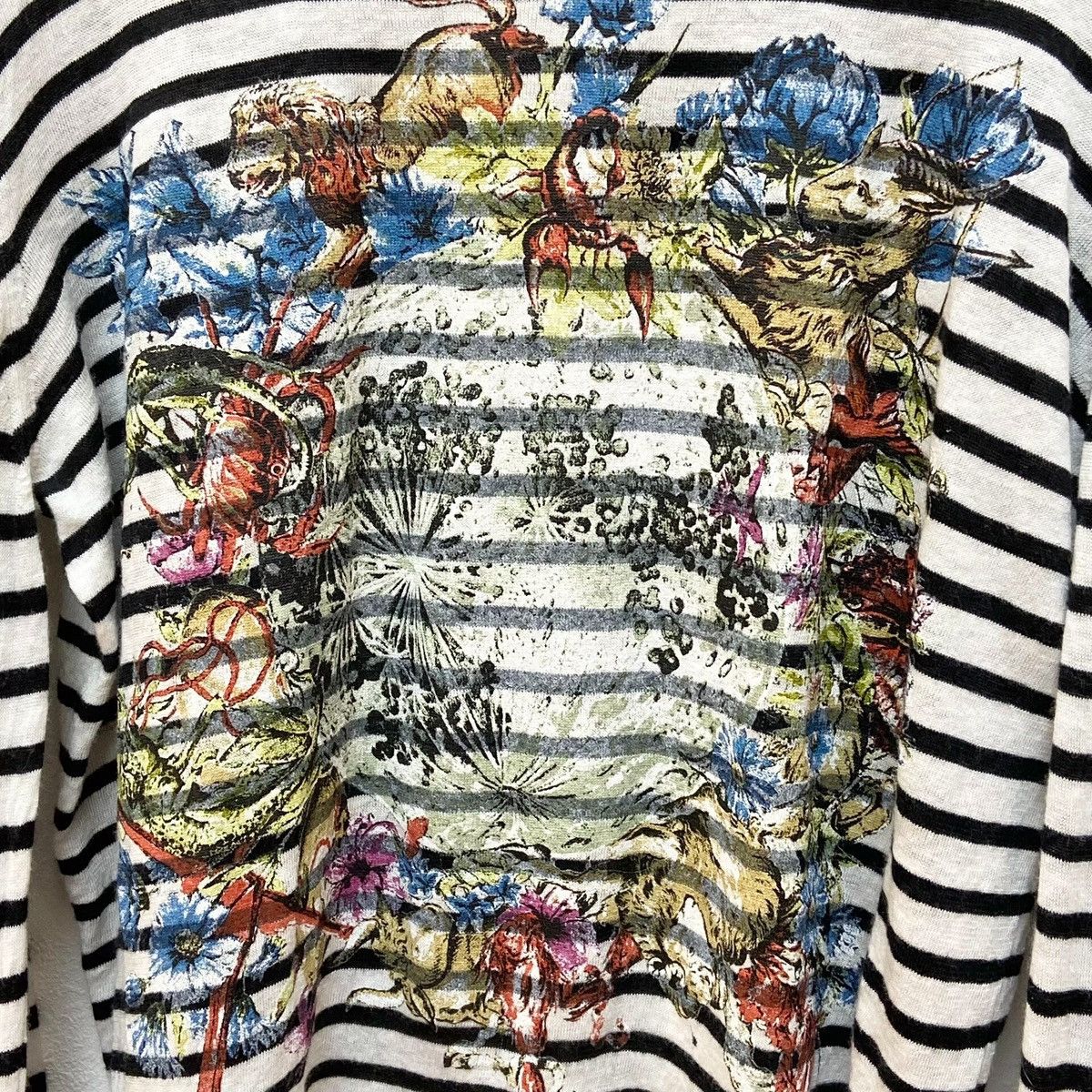 Dior Christian Dior Monochrome Striped Printed Knit Jumper Size S / US 4 / IT 40 - 4 Thumbnail