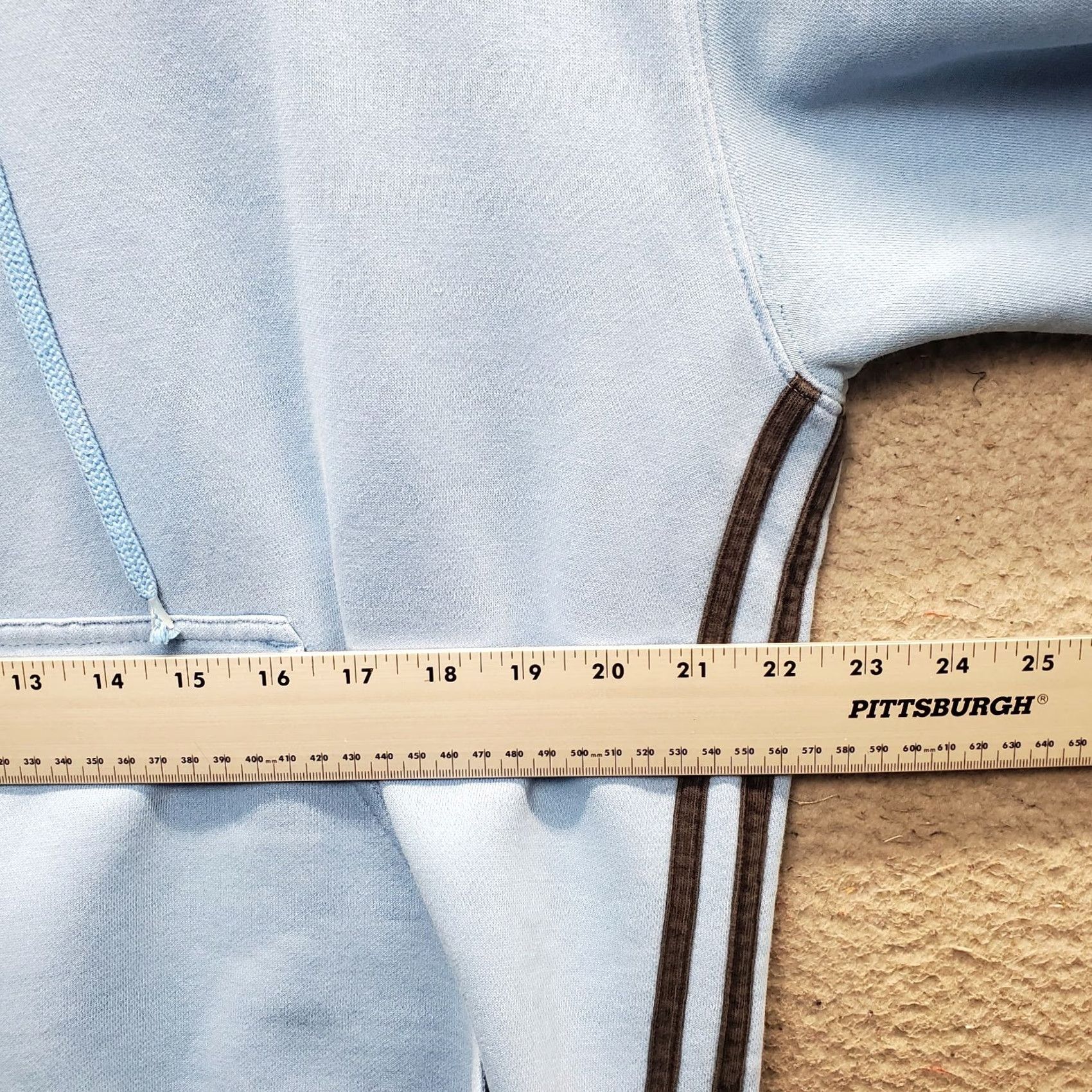 Adidas adidas Hoodie Men M Blue 3 Stripes Essentials Feel Cozy Fleece Long Sleeve Pullover Shirt Womens Men? Size US M / EU 48-50 / 2 - 4 Thumbnail