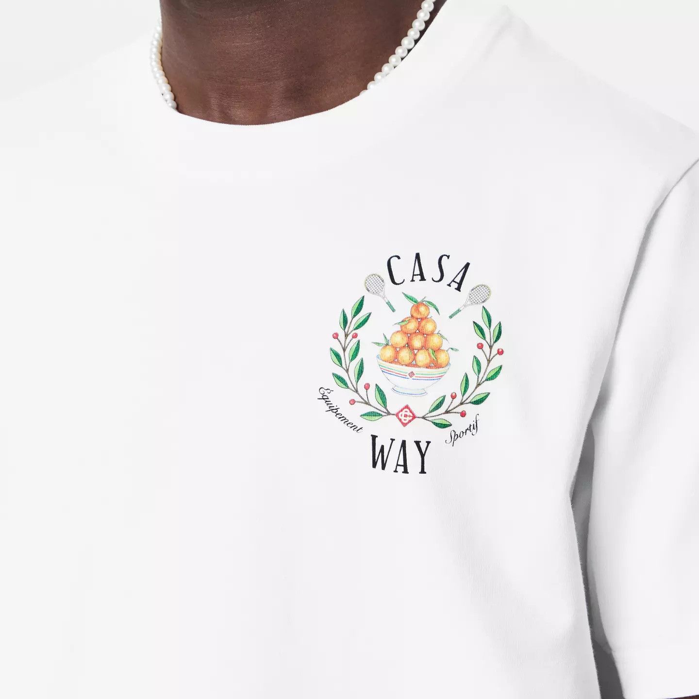 Casablanca o1g2r1mq0426 Way T-Shirt in White Size US XXL / EU 58 / 5 - 5 Thumbnail