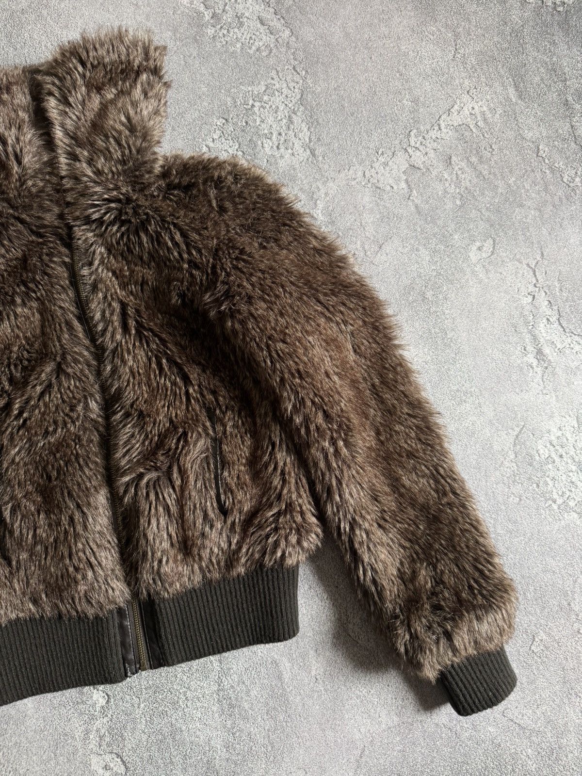 Hysteric Glamour × If Six Was Nine Rare M Faux Fur jacket bomber coat y2K Avantgarde L.G.B. 90s Size M / US 6-8 / IT 42-44 - 8 Thumbnail