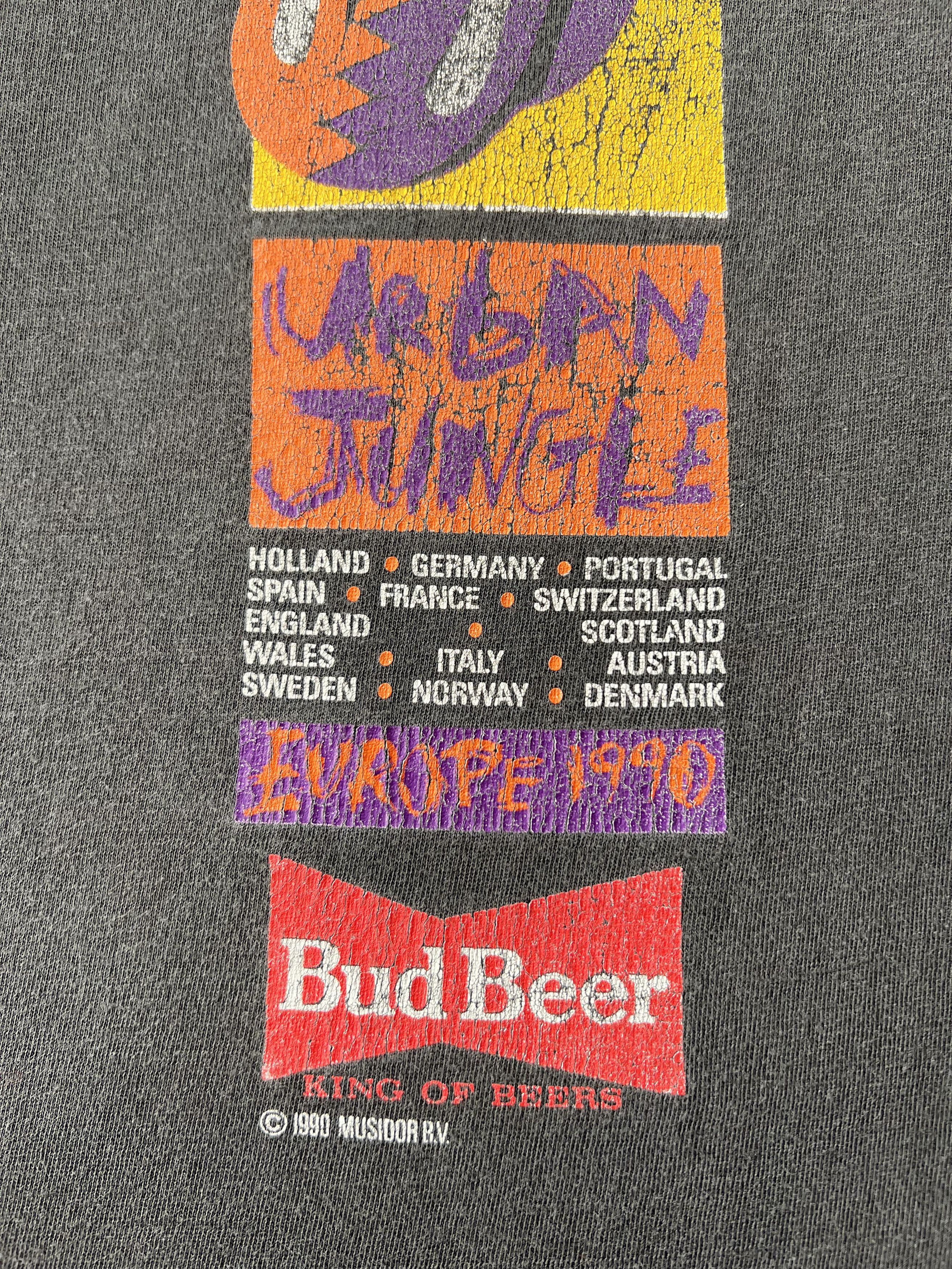 Band Tees × Vintage Vintage 1990 The Rolling Stones Urban Jungle Faded Tee Size US XL / EU 56 / 4 - 17 Thumbnail