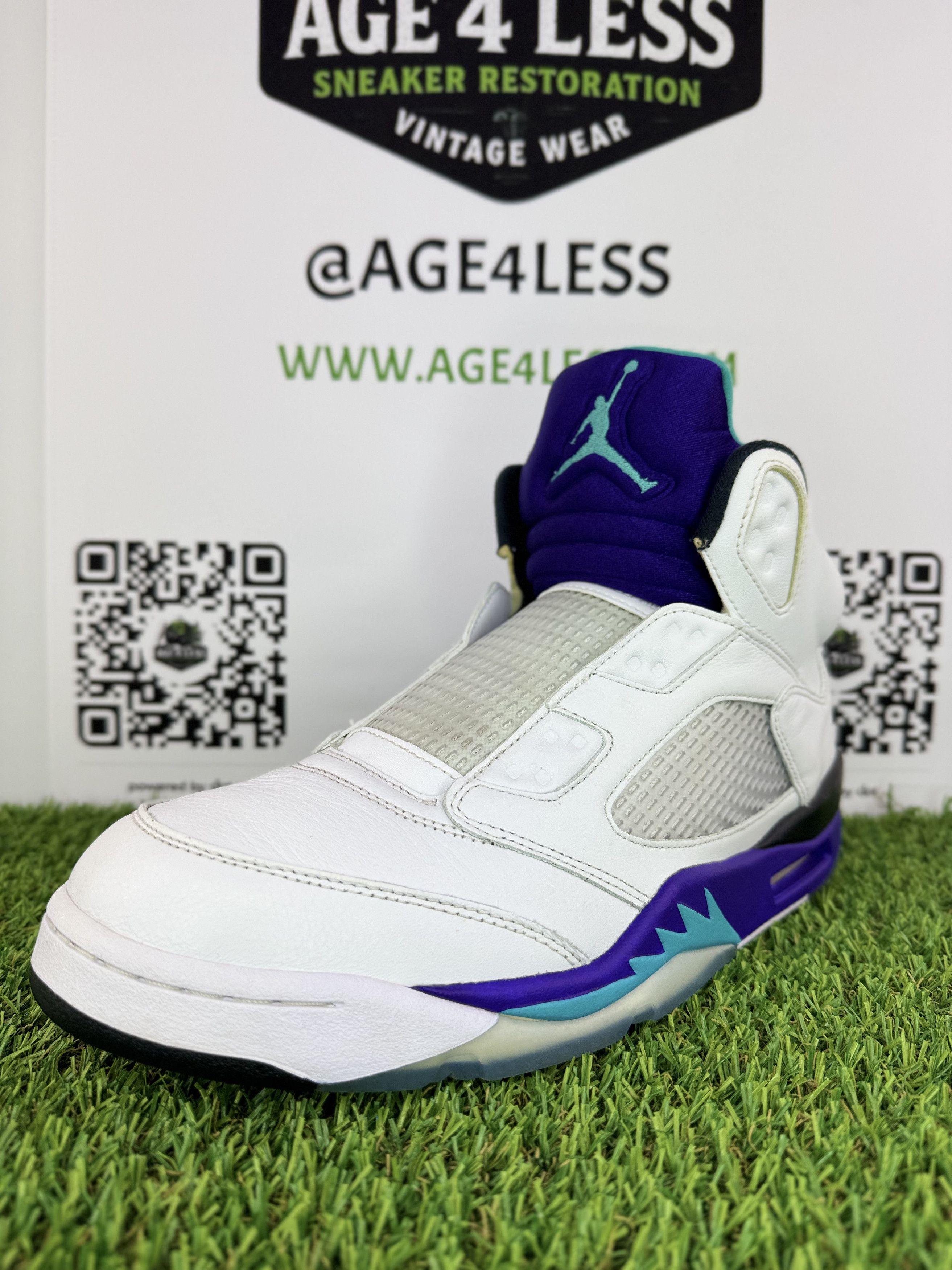 Jordan Brand Air Jordan 5 Retro “Grape Fresh Prince” (2018) Size US 12 / EU 45 - 6 Thumbnail