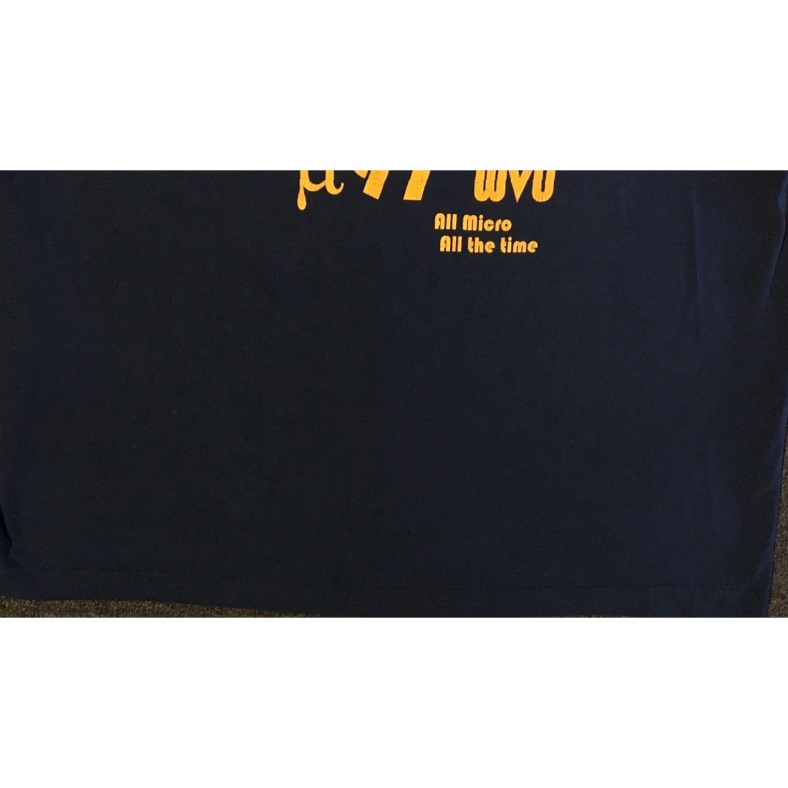 Vintage Vtg 90s Microscale Chemistry All Micro All The Time Faded Shirt XL West Virginia University T-Shirt Men Navy Blue Graphic Tee Funny Size US XL / EU 56 / 4 - 6 Thumbnail