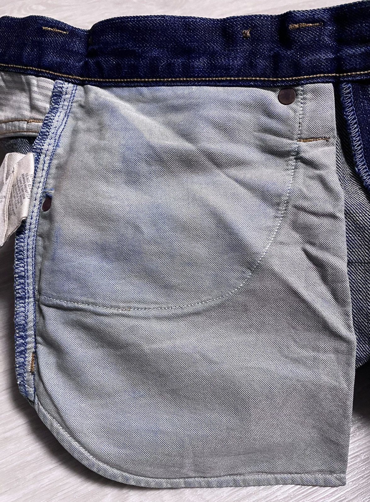 Rugby Ralph Lauren Rugby Ralph Lauren Faded Patchwork Stitched Jeans Denim Size US 31 - 17 Thumbnail