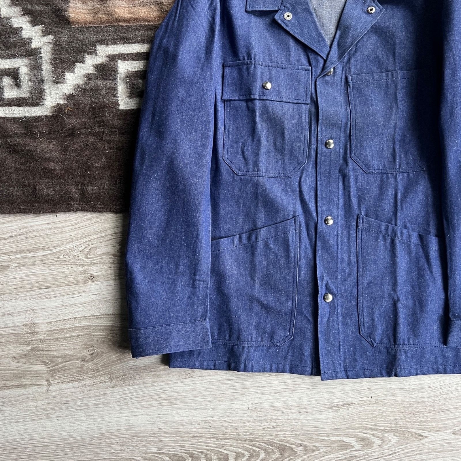 Vintage Vintage French Workwear Utility Chore Snap Jacket 9685AC Size US L / EU 52-54 / 3 - 4 Thumbnail
