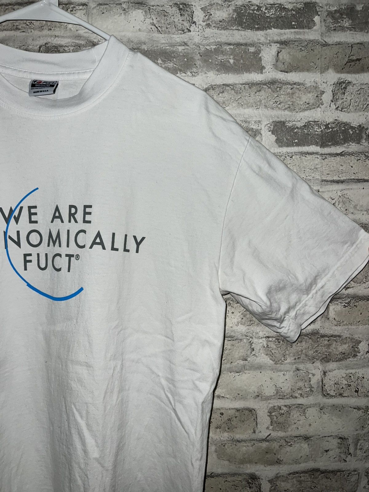 FUCT FUCT - WE ARE ECONOMICALLY FUCT TEE (WHITE) MEDIUM Size US M / EU 48-50 / 2 - 7 Thumbnail
