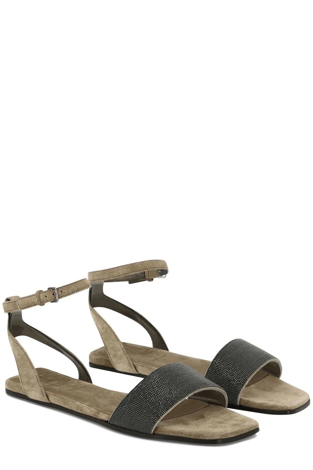 Brunello Cucinelli o1w1db10825 Pair Of Sandals With Heels in Medium Brown Size US 6 / IT 36 - 3 Thumbnail
