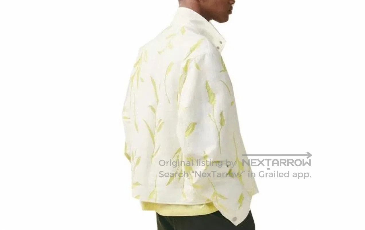 Hermes Hermes Men's White Green Plant Print Jacket. Size US L / EU 52-54 / 3 - 8 Thumbnail