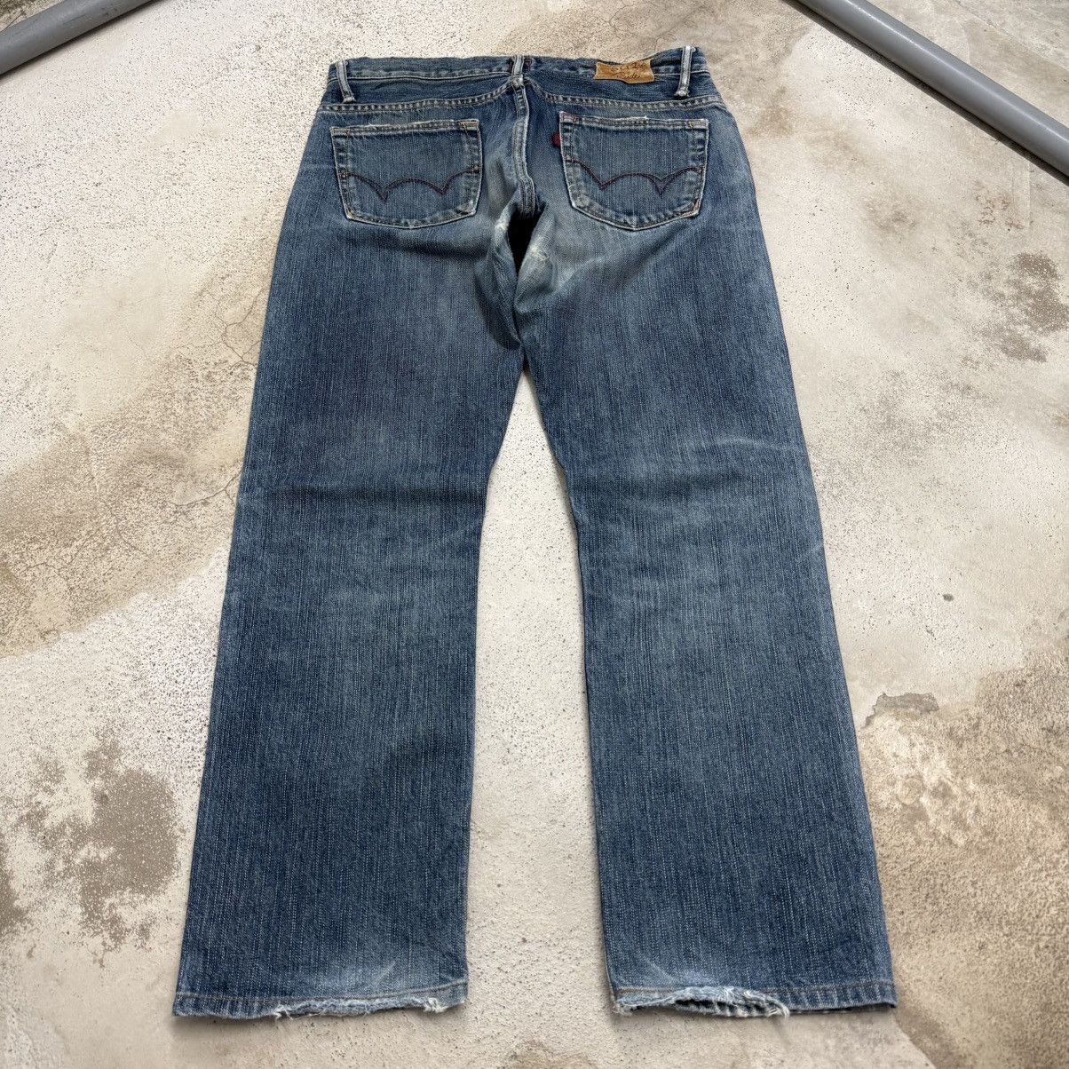 Edwin Miss Edwin 503 Rude Distressed Japanese Denim Pants Size 28" / US 6 / IT 42 - 2 Thumbnail