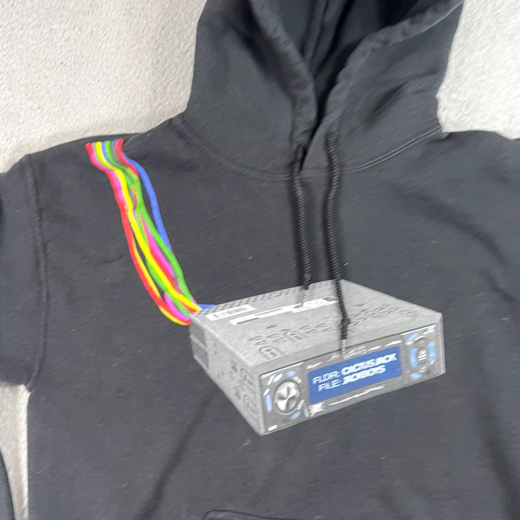 Travis Scott Travis Scott Cactus Jack JACKBOYS Cord Cutters Hoodie Black Mens S Size Hooded Pullover Crew Neck Long Sleeve Size US S / EU 44-46 / 1 - 2 Thumbnail