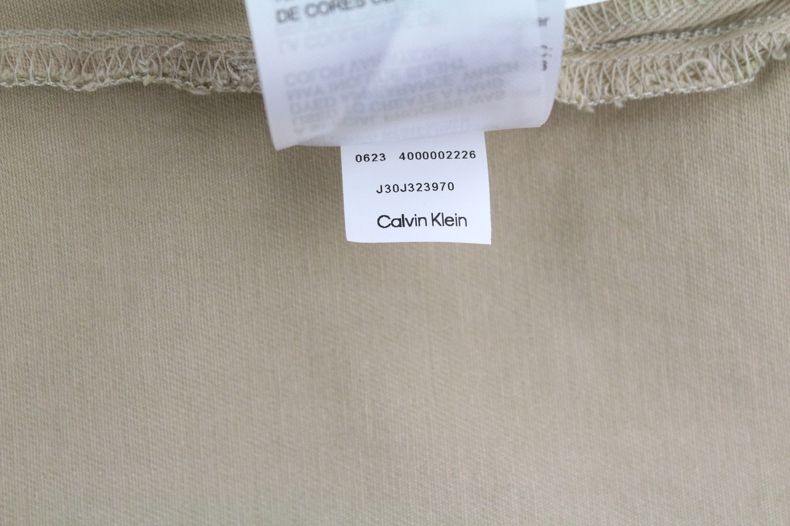 Calvin Klein XS Beige Relaxed Fit Buttoned Patch Pocket Shirt 85352 Size US XS / EU 42 / 0 - 10 Thumbnail
