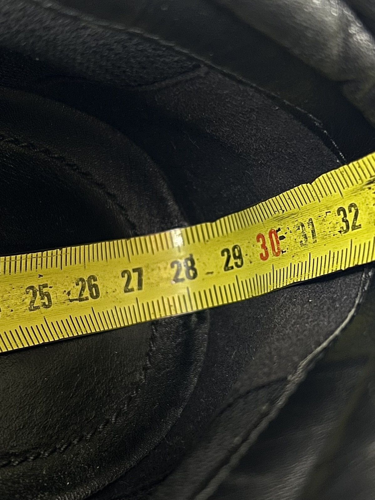 Prada PRADA Boots Leather Shoes Rubber Sole Logo Red Tab Black Grailed