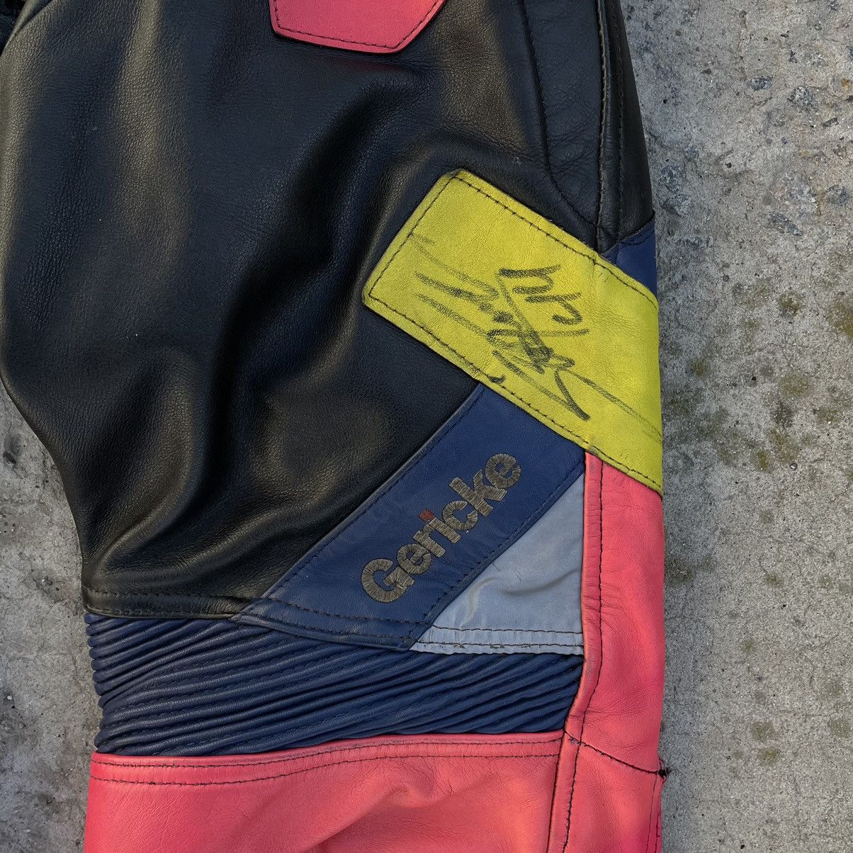 Leather × Vintage Vintage Leather Pants Moto Pro Sports Y2K 90s USA style Size US 31 - 5 Thumbnail