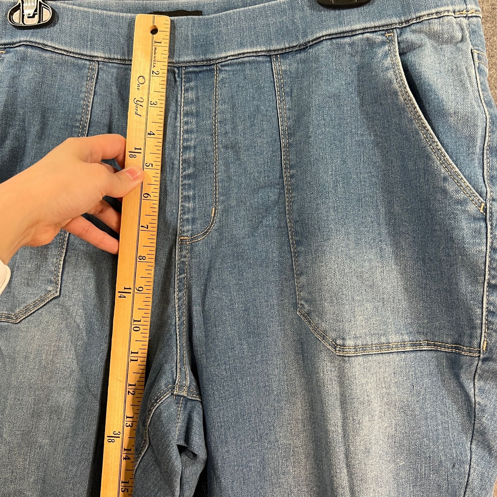 Other Susan Graver Petite Stretch Denim Pull On Jogger Medium Size 40" / US 18 - 11 Thumbnail