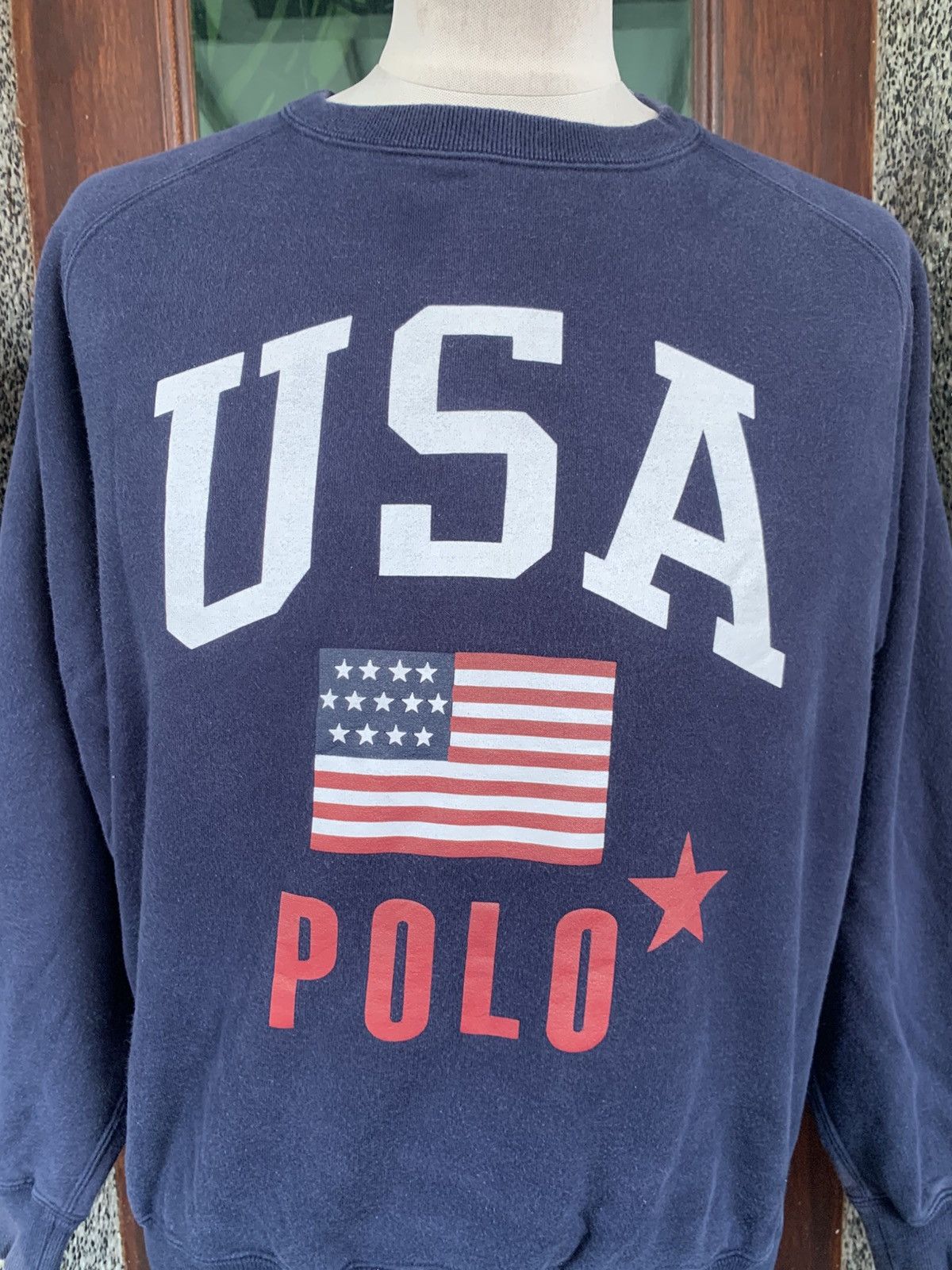 Ralph Lauren Vintage Ralph Lauren USA Polo Sweatshirt Size US M / EU 48-50 / 2 - 2 Thumbnail