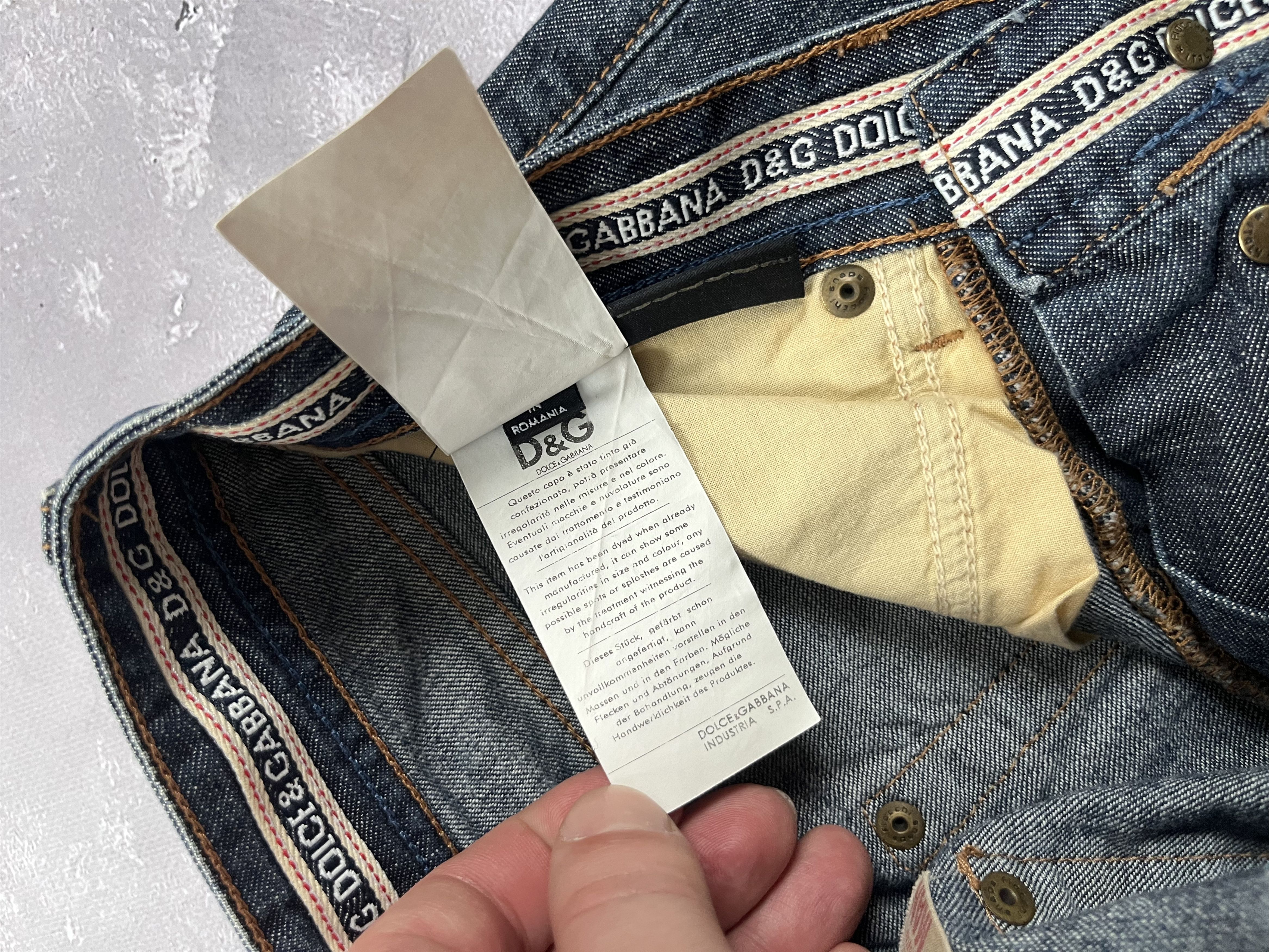 Dolce & Gabbana DOLCE & GABBANA Mens Power Straight Jeans Low Rise Size US 31 - 15 Thumbnail