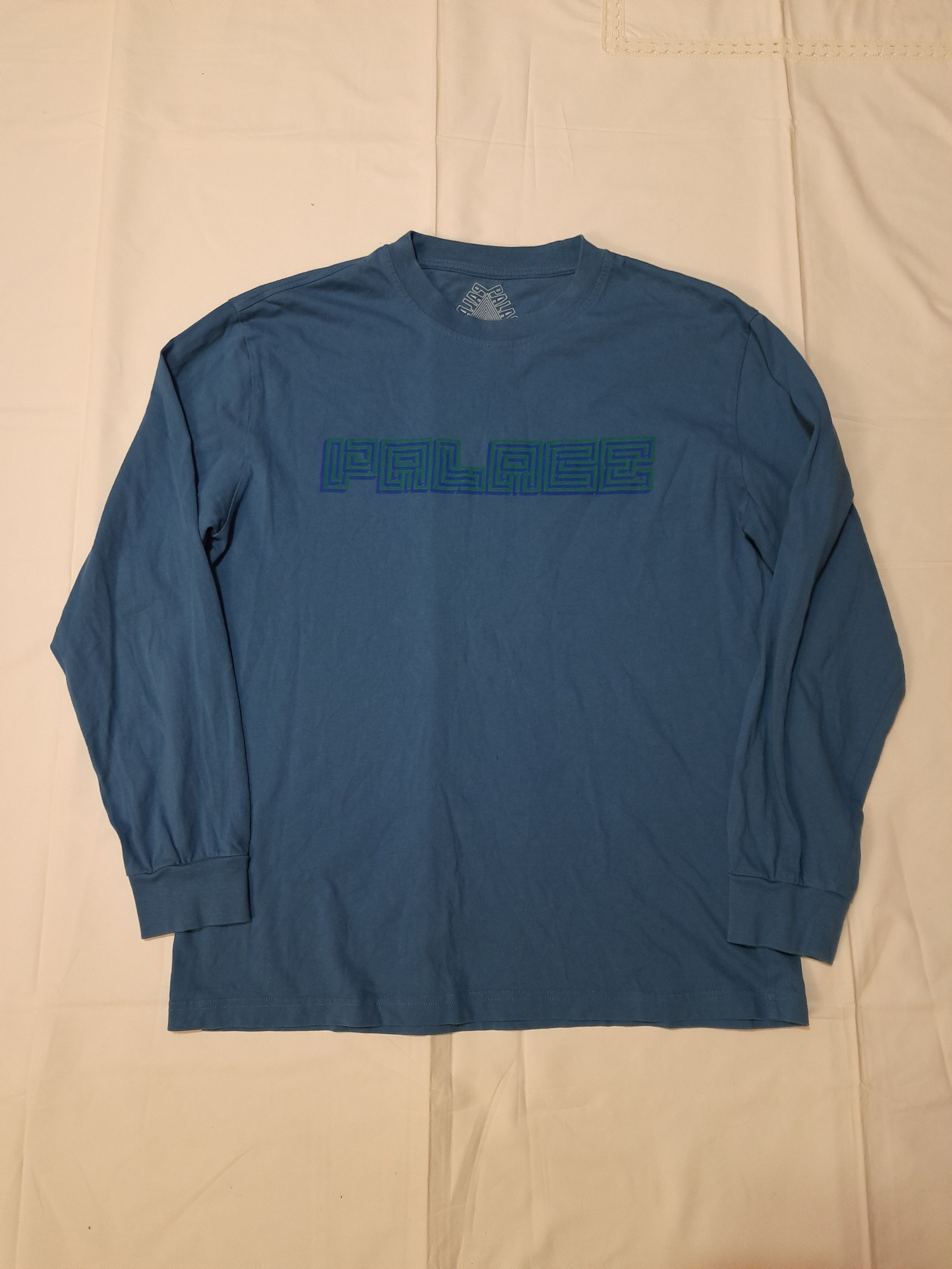 【Palace】 Palace P3 Long Sleeve Navy - 24FW 1727794070-palace-winter-2024-