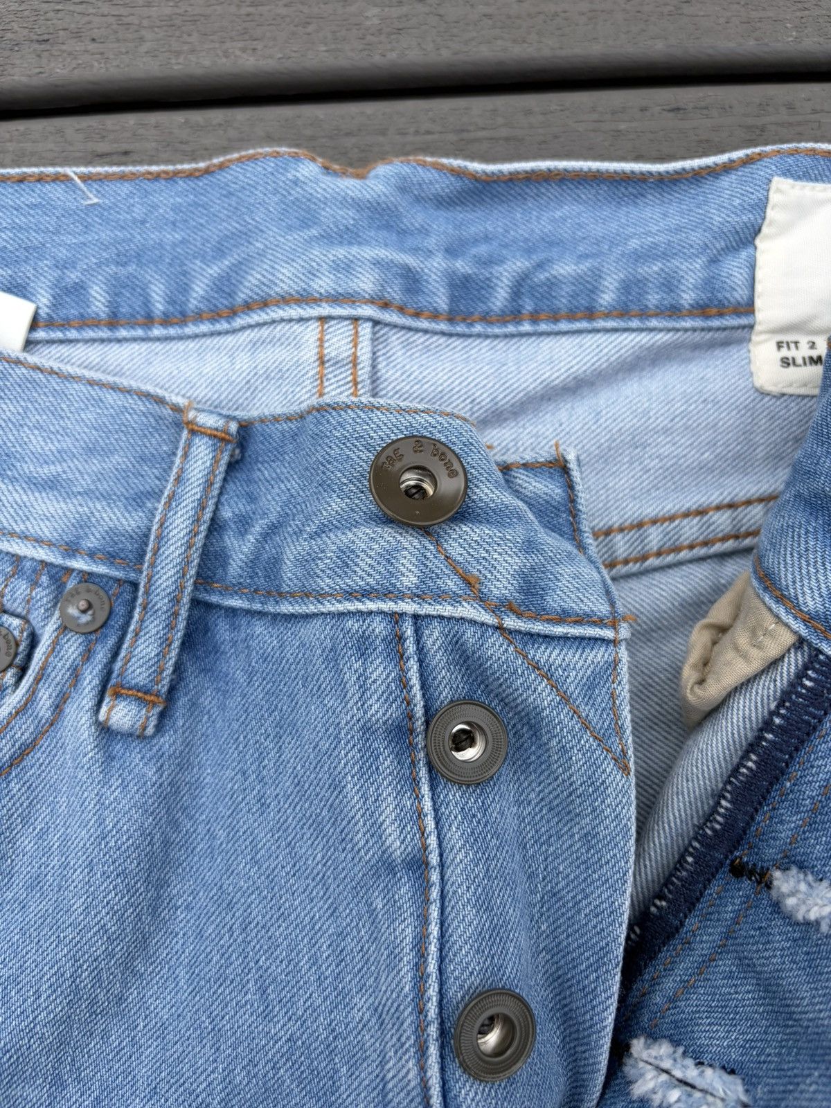 Rag & Bone Rag & Bone slim blue denim jeans Size US 30 / EU 46 - 2 Thumbnail